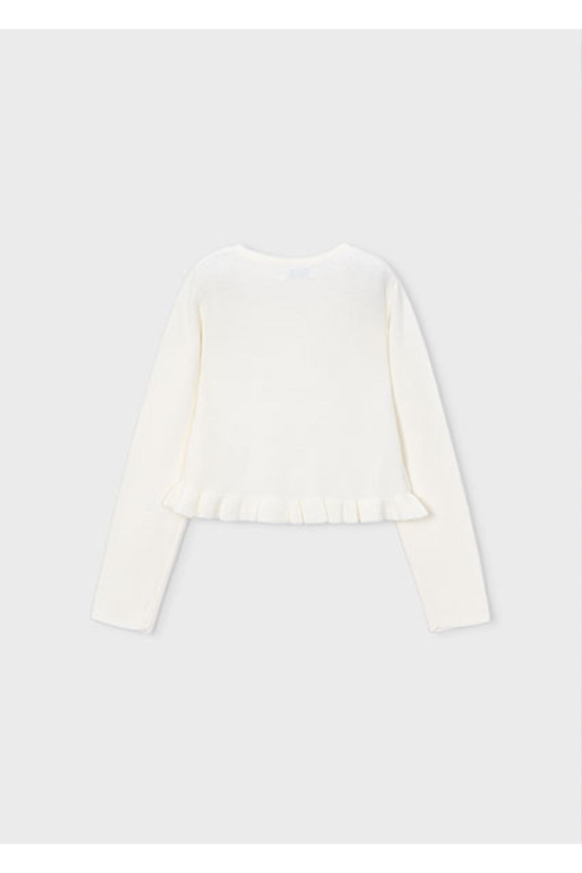 Mayoral Yazlık Kız Çocuk Triko Hırka - Ekru fotoğrafı 2 (önizleme)