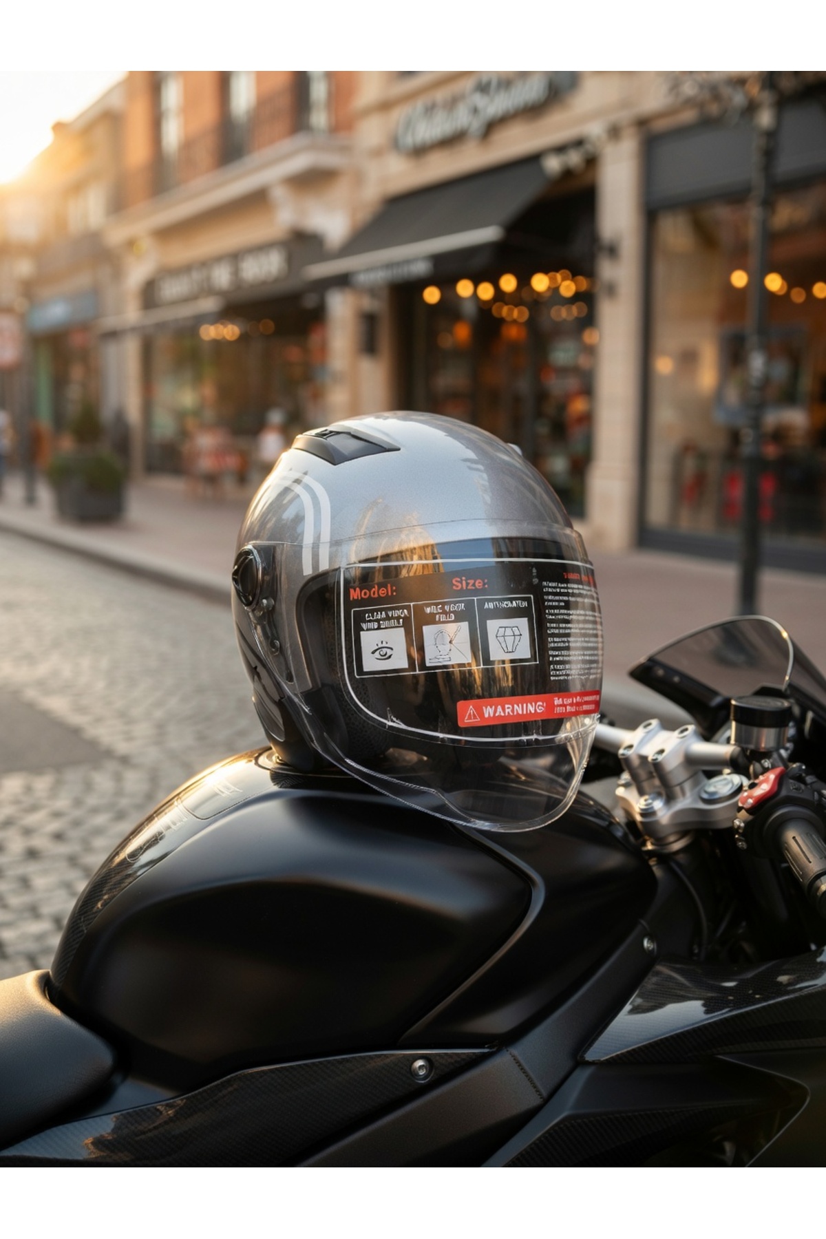 Hobbys JK-910 Güneş Vizörlü Camlı CE Belgeli Lüks Kask - Fiyatı