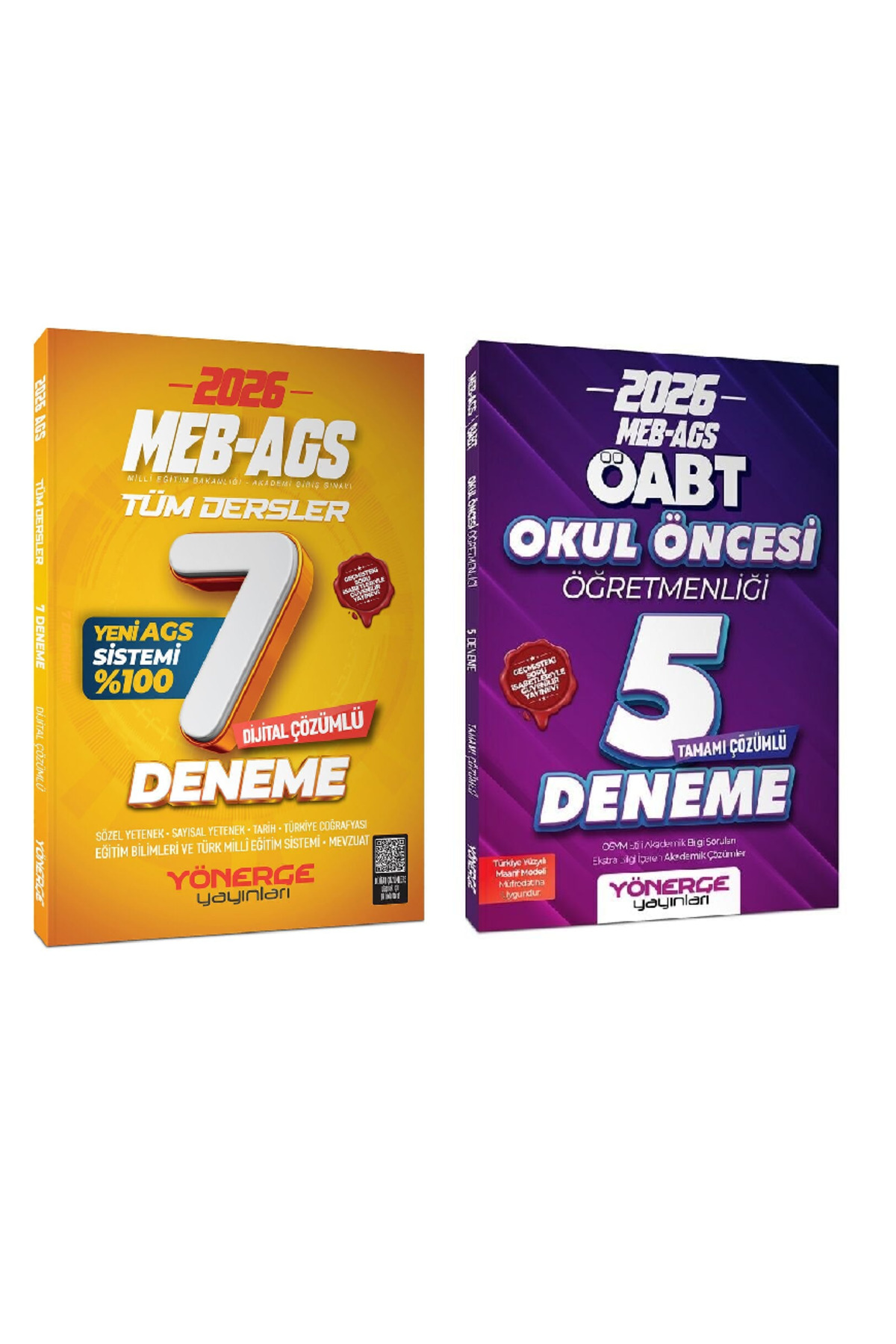 Yönerge Yayınları 2026 Yönerge MEB AGS Tamamı Çözümlü 7 Deneme +