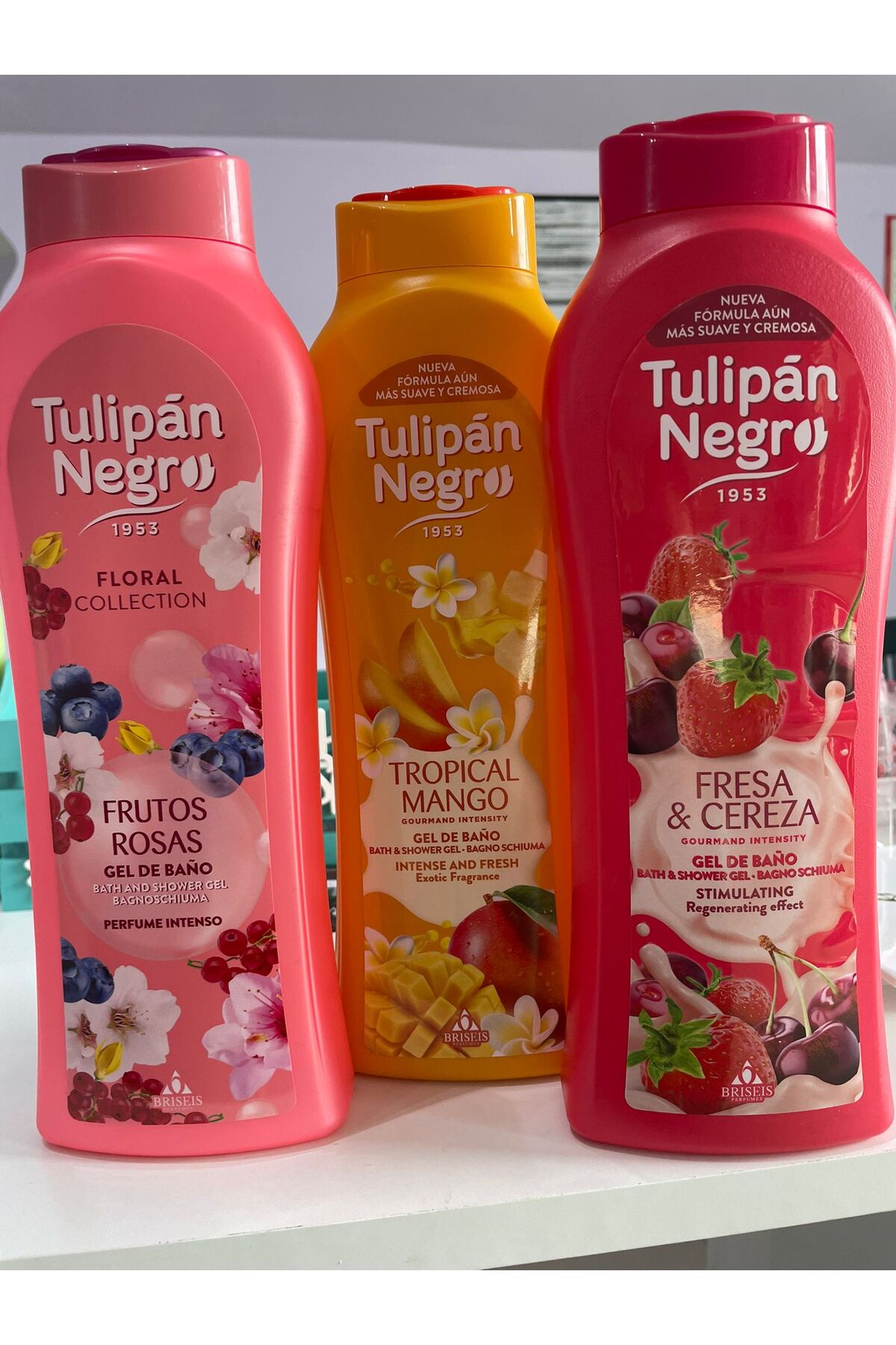 Tulipan Negro Σετ 3 αφρόλουτρων - Ροζ Φρούτα, Μάνγκο, Κεράσι