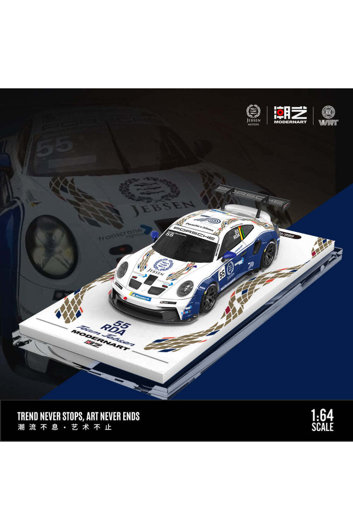 modernart X WRT 1:64 Porsche 911 GT3 Carrera Cup-55 - Fiyatı