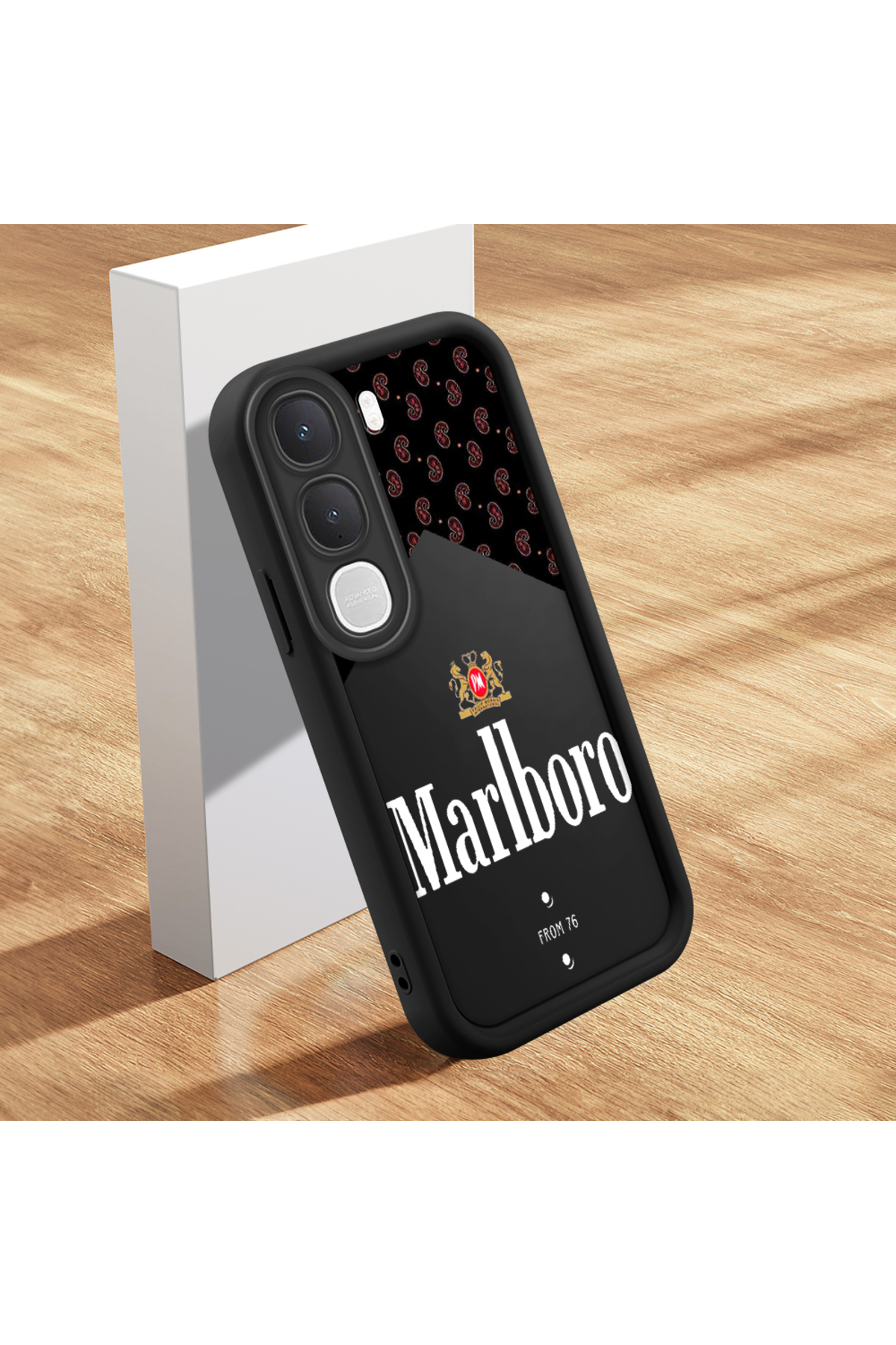Vivo Y31 5G Compatible Case Slim Soft Silicone Phone Case Marlboro Pattern
