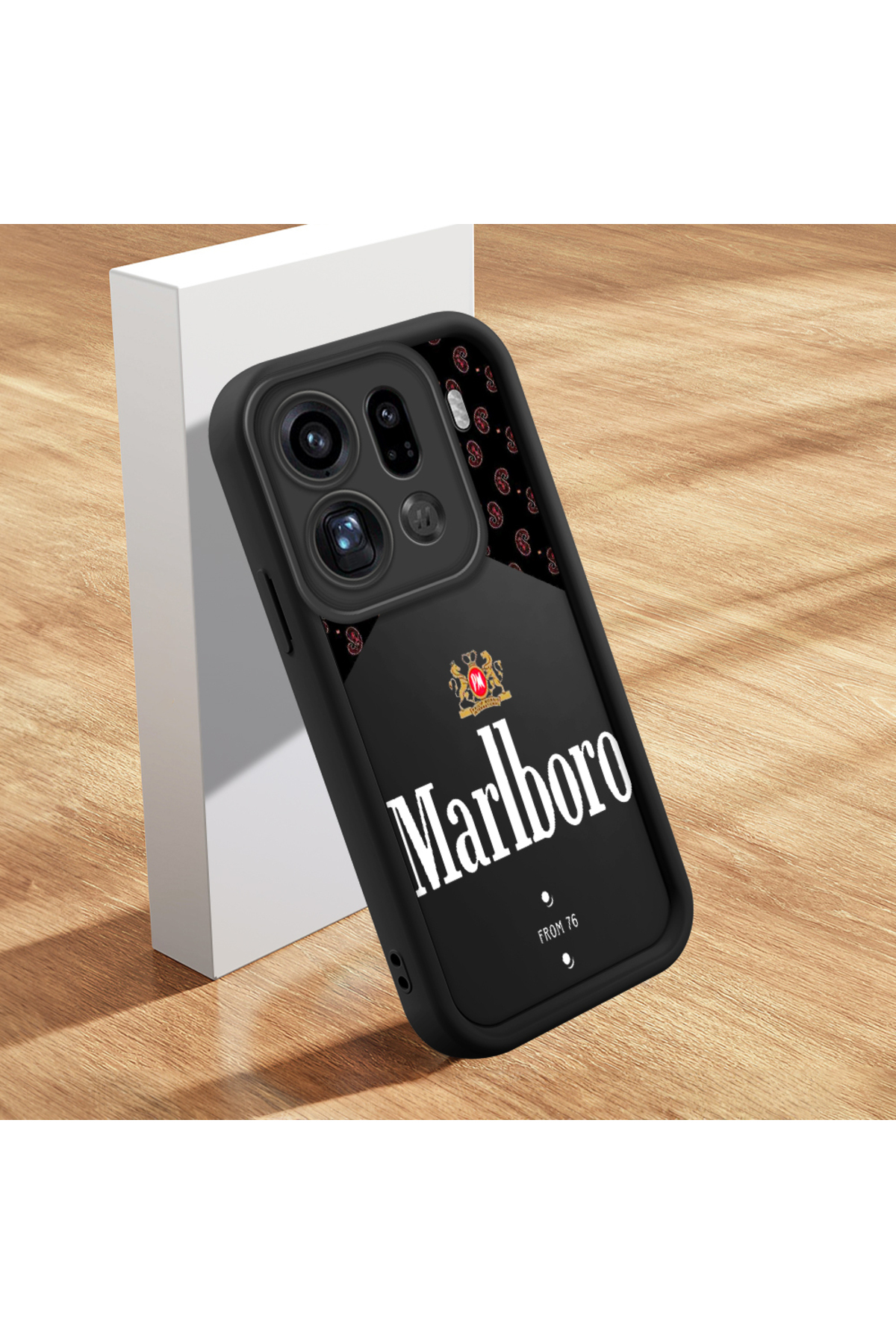 OPPO Find X9 Pro 5G Compatible Case Slim Soft Silicone Phone Case Marlboro Pattern