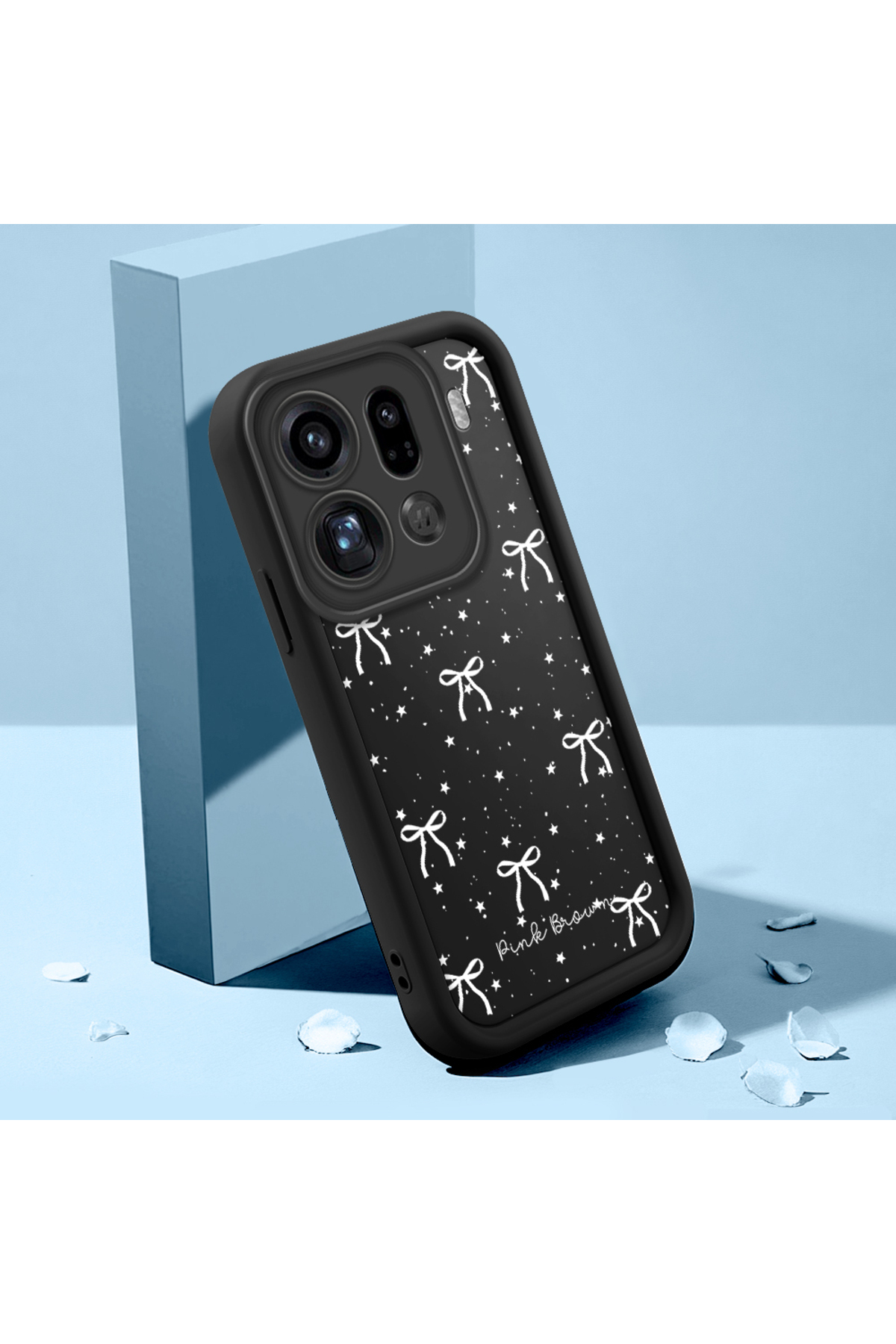 OPPO Find X9 Pro 5G Compatible Case Slim Soft Silicone Phone Case Bowtie Pattern
