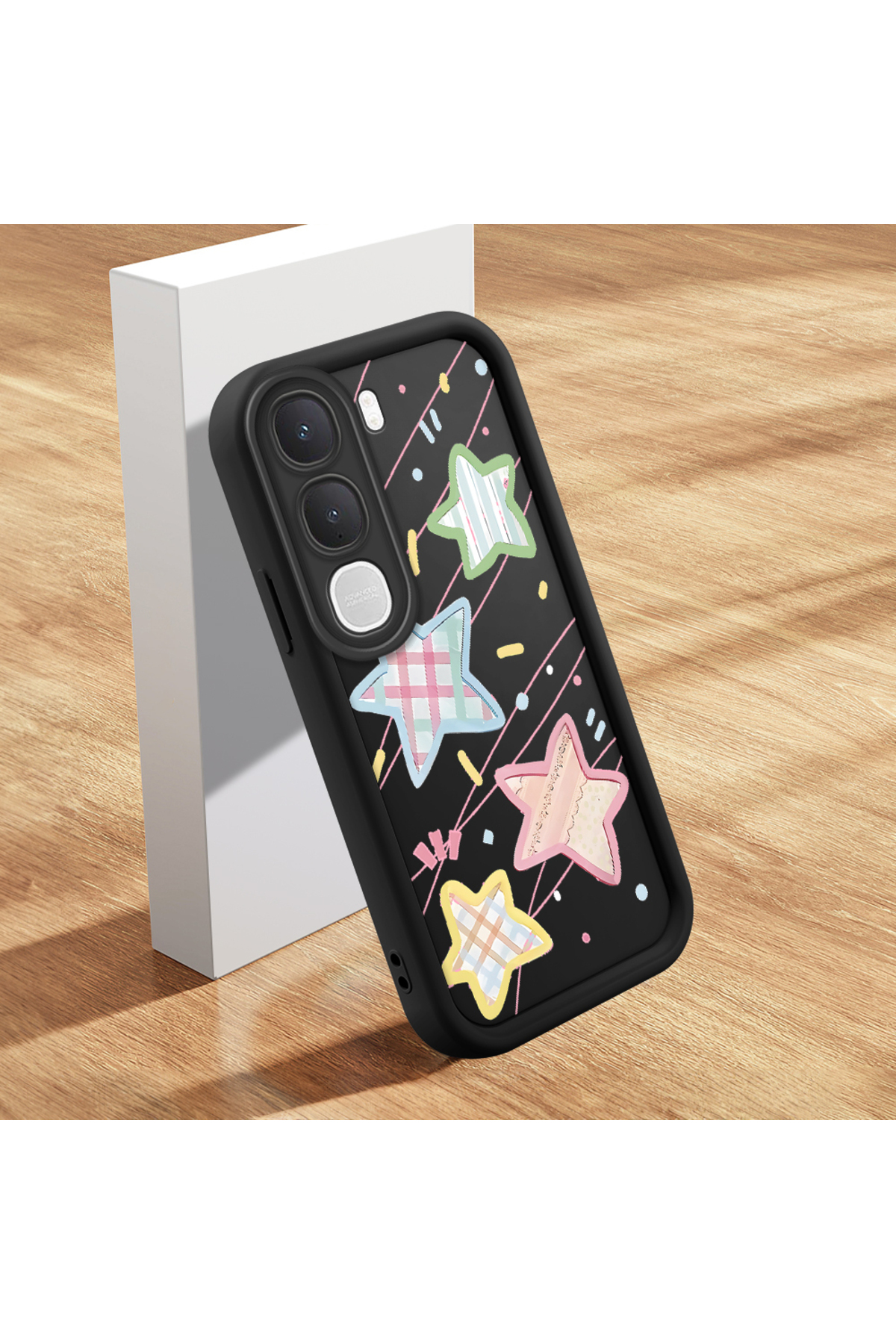 Vivo Y31 5G Compatible Case Slim Soft Silicone Phone Case Star Pattern