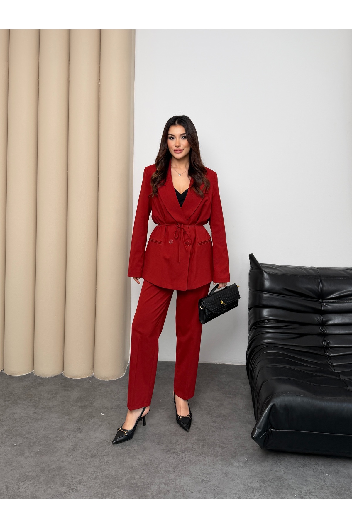 MiraMore Butik Women's Blazer Jacket Trousers Set