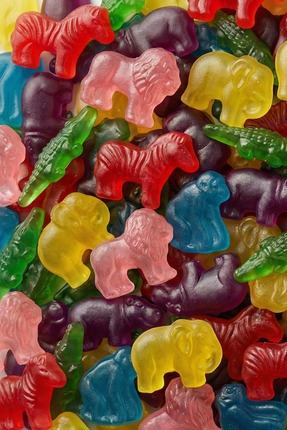 SWEETO Jelly Animals Hayvan Şekilli Mix Gummy Şeker (Fil,Zebra,Hipopotam,Asla...