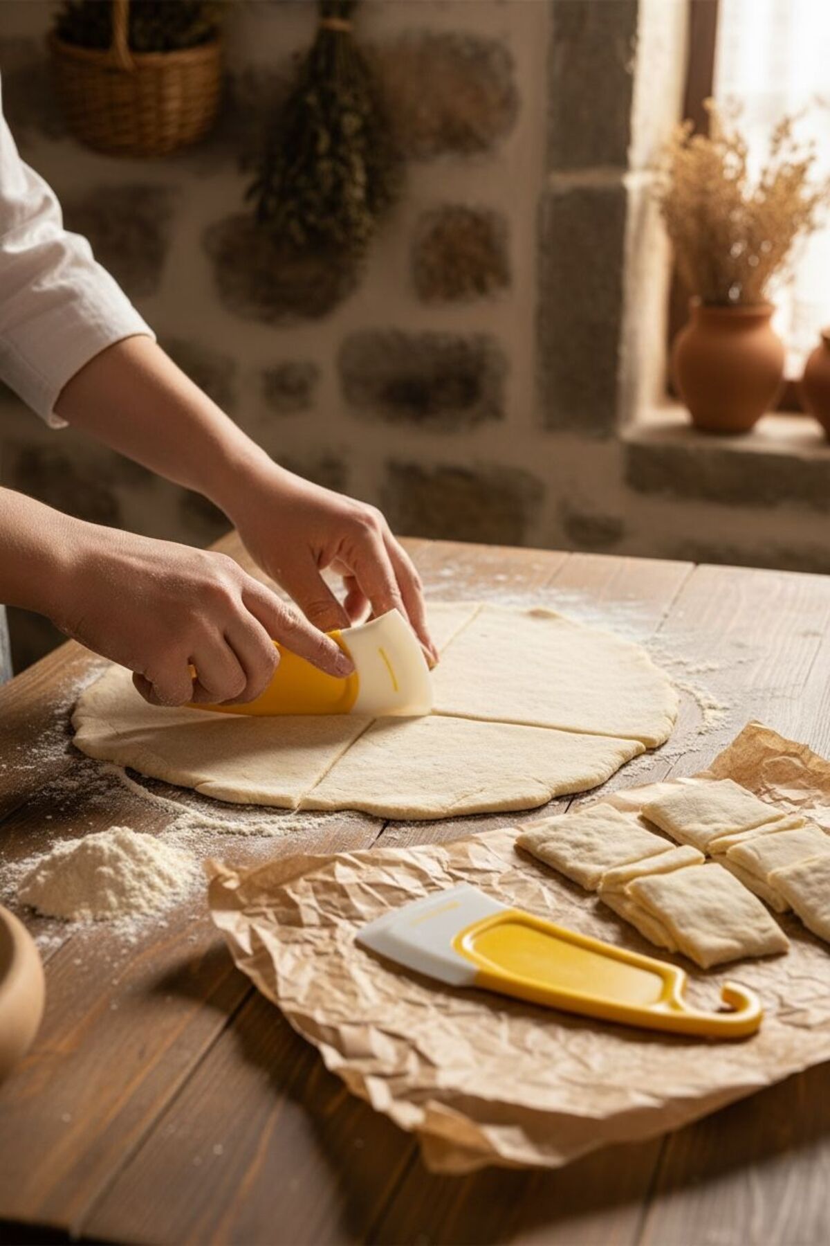 Silikon Hamur Kesici | Mini Spatula Hamur Bölme ve Kazıma Aparatı