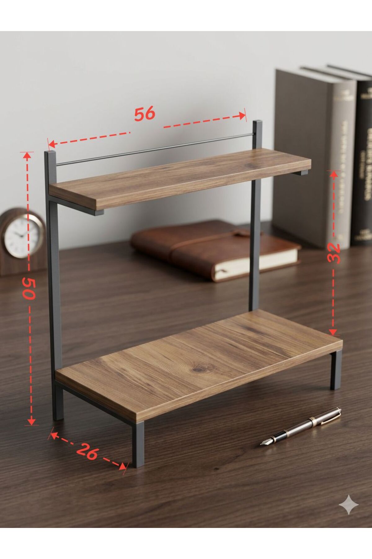steel desing Mutfak tezgah üstü 2 katlı Çok Amaçlı Raf Organizer