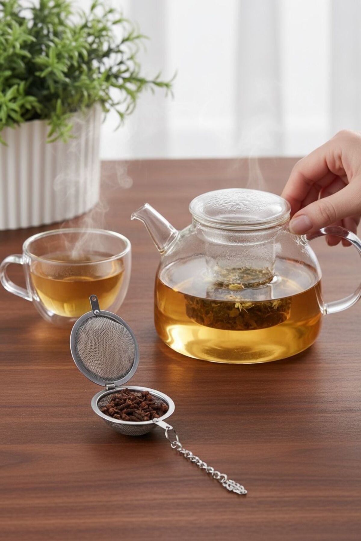 Mini Çay Süzgeci Top | Küçük Boy Çay Demleme Aparatı