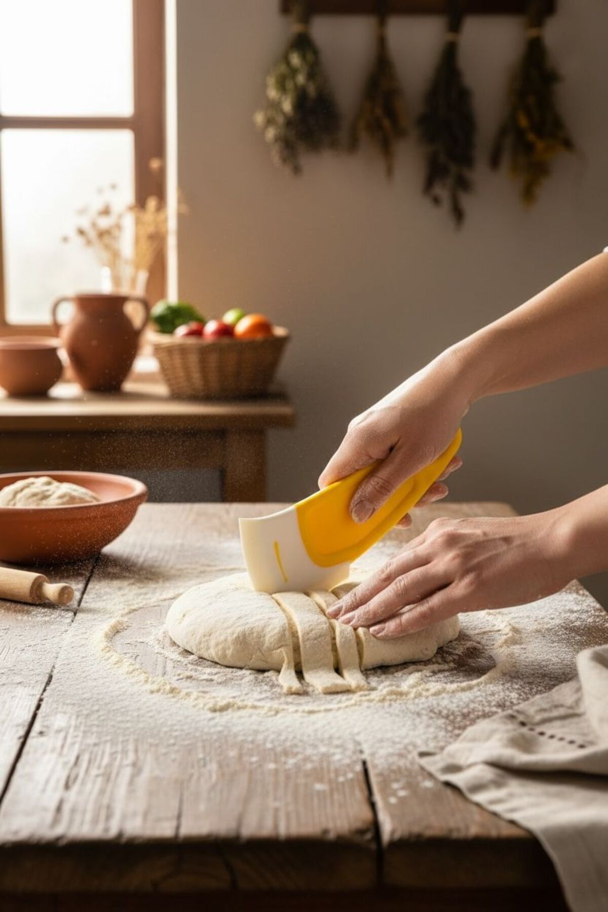 Silikon Hamur Kesici | Mini Spatula Hamur Bölme ve Kazıma Aparatı
