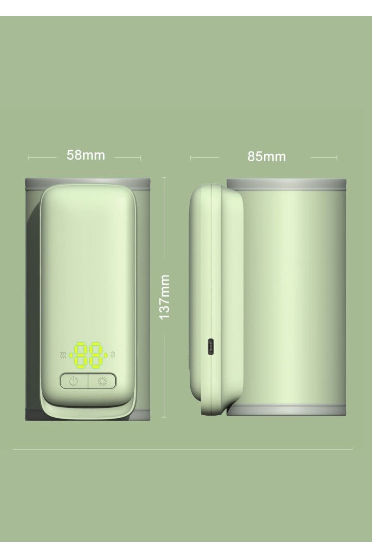 Tcherchi LED Göstergeli 8000mah Biberon Isıtıcı, 55℃'ye Kadar Hızlı Isıtma Taşınabilir Biberon Isıtıcı fotoğrafı 5 (önizleme)