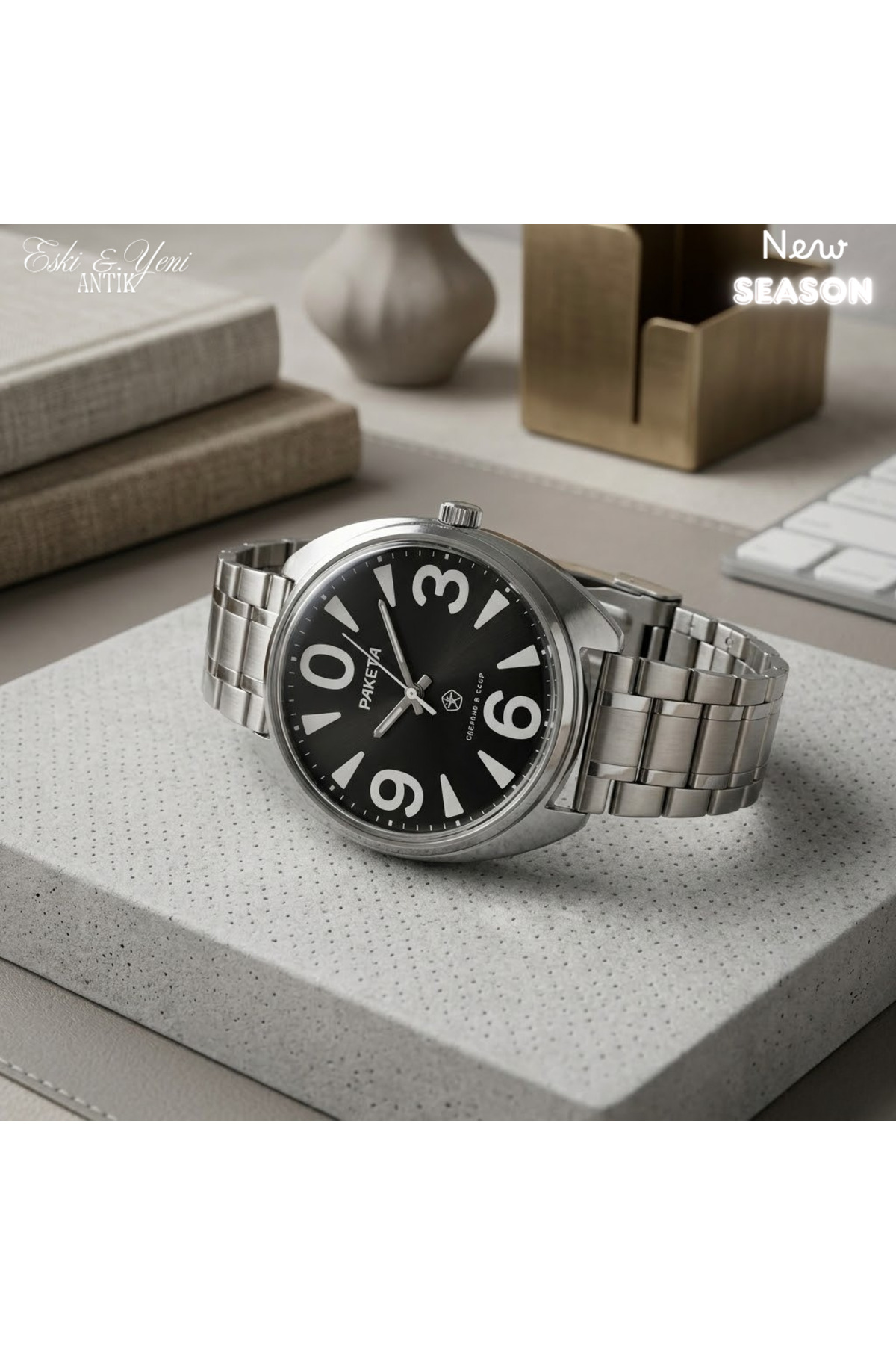 ESKİ YENİ ANTİK Raketa Big Zero 2609.HA Mekanik Saat – Sovyet
