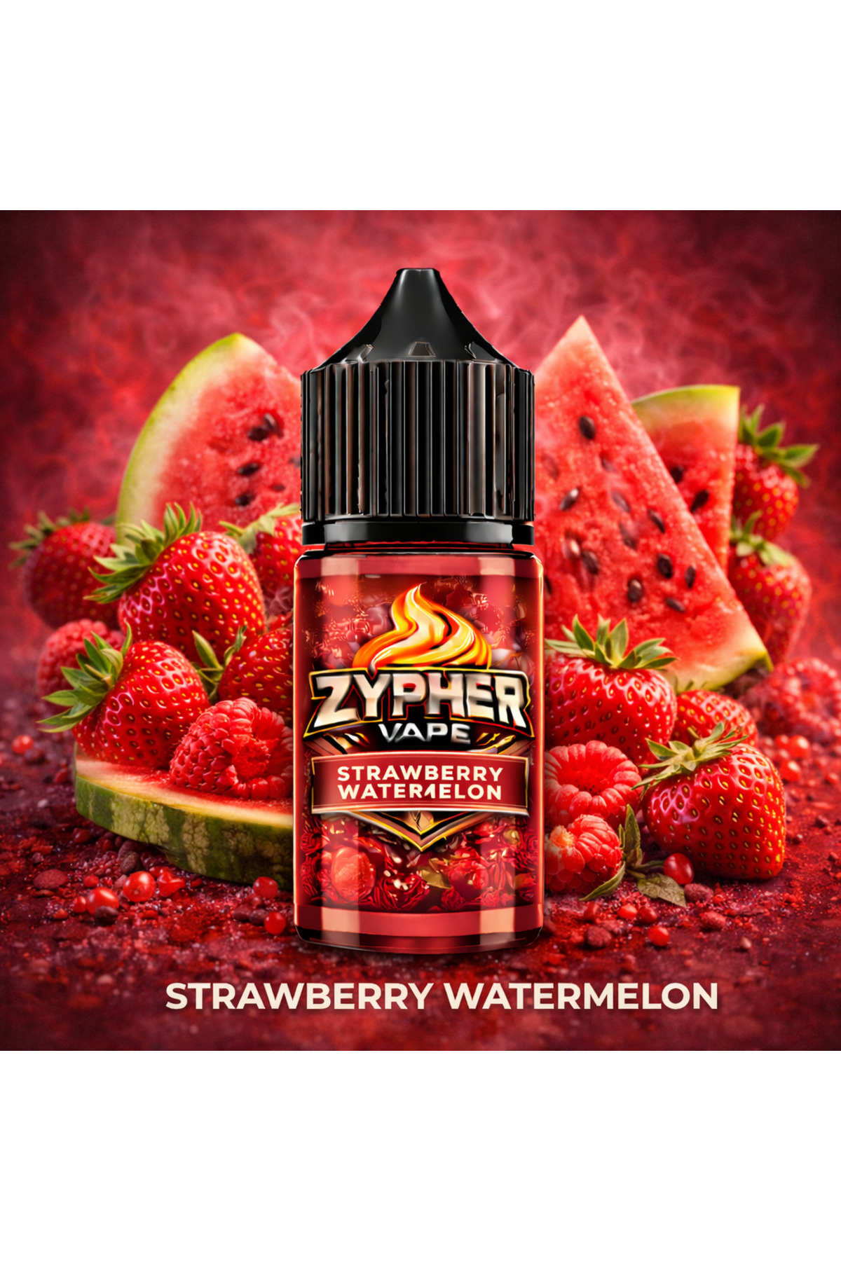 ZYPHER KARPUZ ÇİLEK 30 ML Premium Aroma - Dinlendirilmiş Hazır Mix