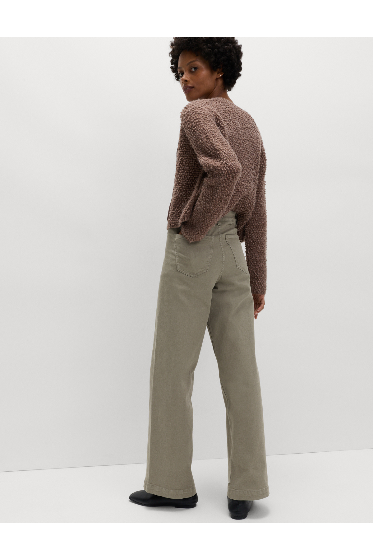 Marks & Spencer  Yüksek Bel Wide Leg Grazer Jean - Görsel 6