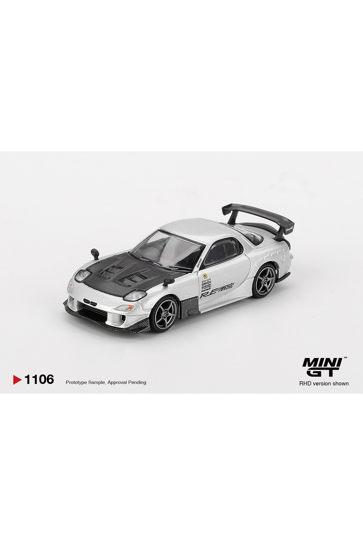 mini gt 1/64 1106 Mazda RX-7 RE-Amemiya Silver Metallic - Fiyatı
