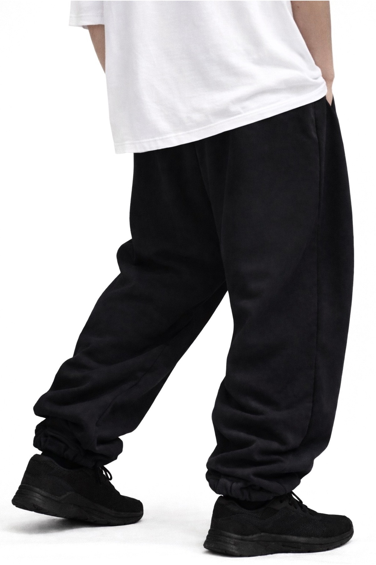 BSBSPOR Yazlık Ultra Bol Jogger Lastikli Paça Yüksel Bel Fit Görünüm Baggy Model Günlük Eşofman Altı görsel 2