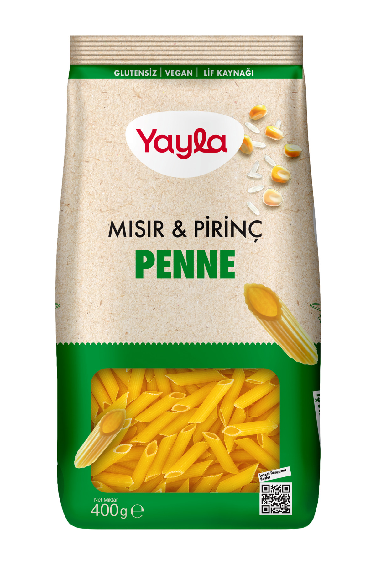 Yayla GLUTENSİZ VEGAN PENNE MISIR&PİRİNÇ 400 GR - Fiyatı, Yorumları