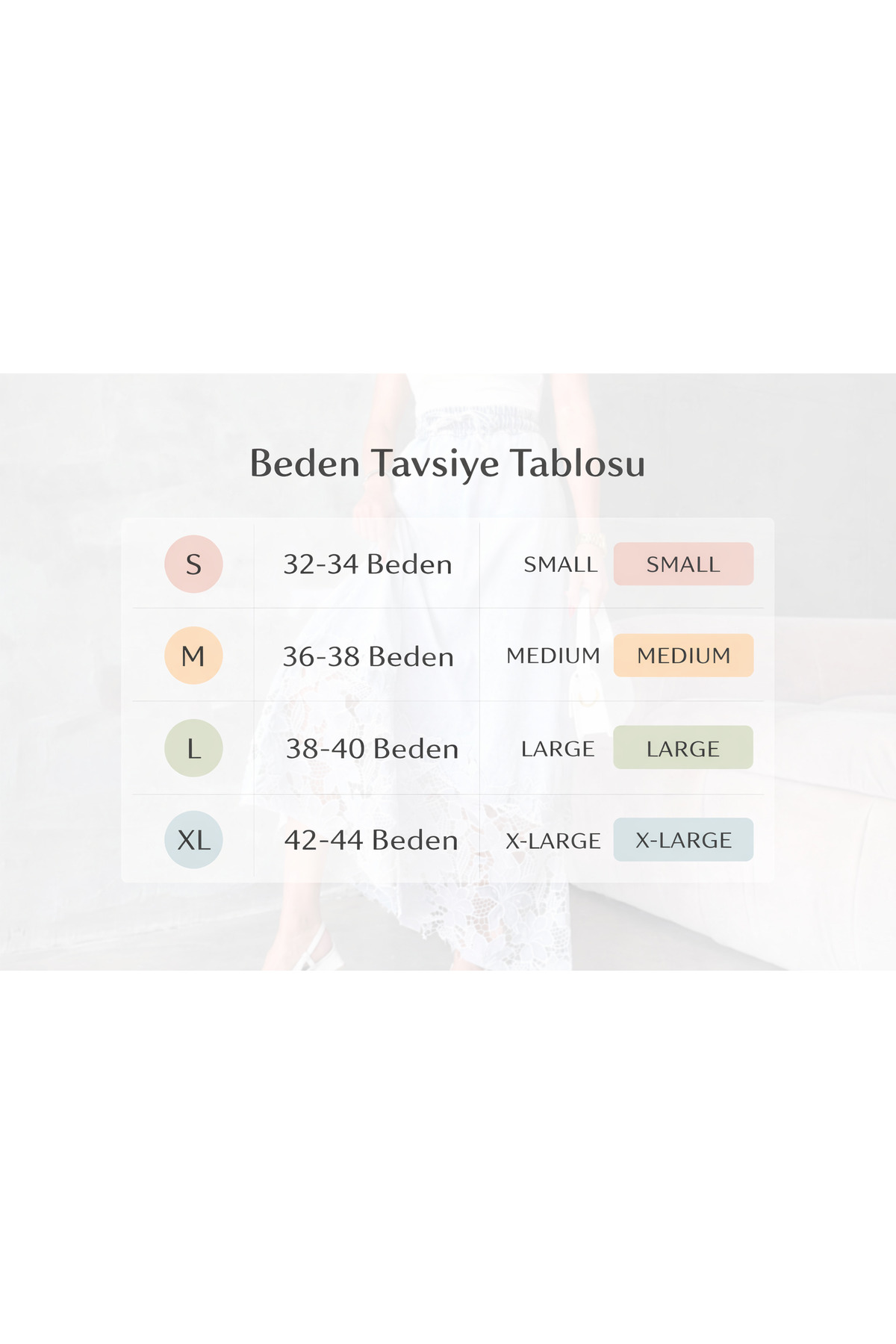 jeanlog  Dantel Detaylı Yüksek Bel Midi Etek Belden Lastik Ve Bağlamalı - Görsel 7