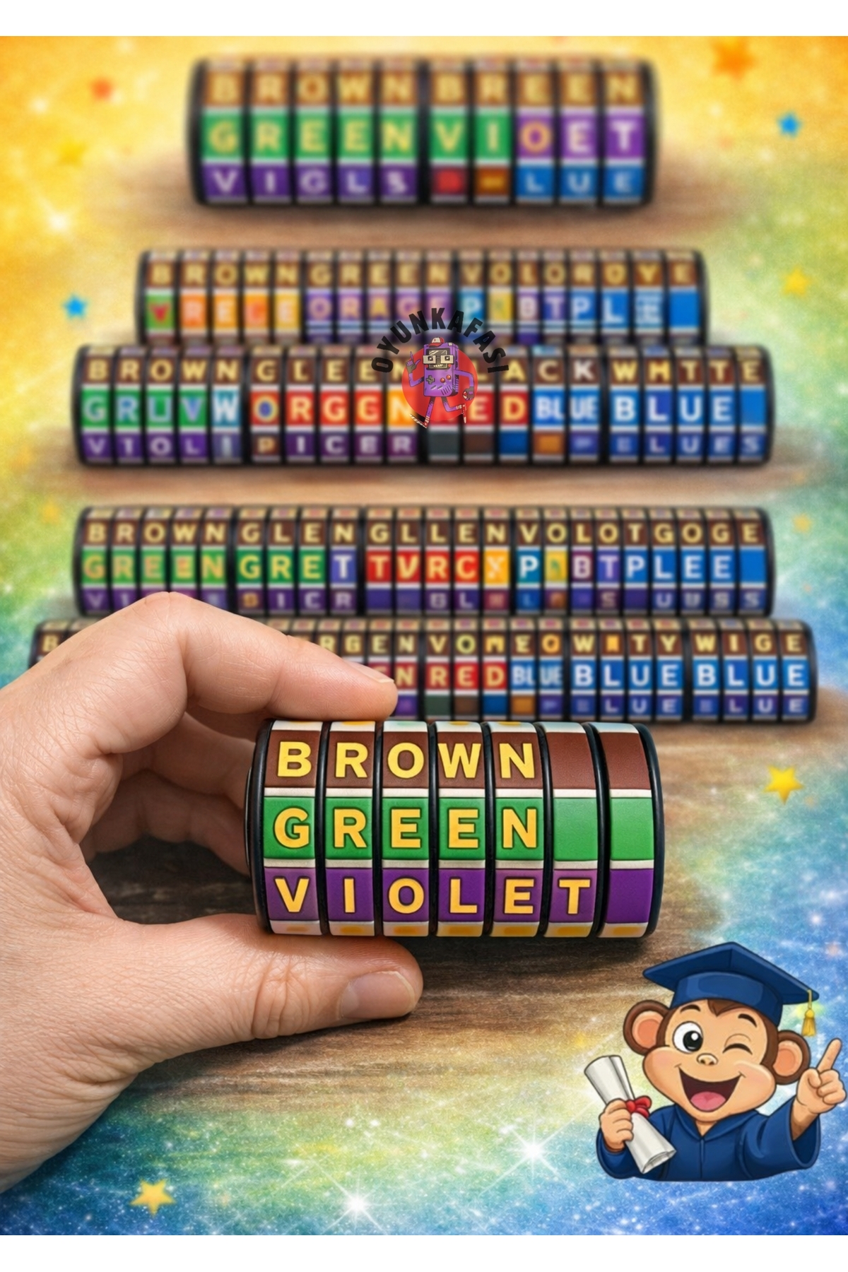 OYUNKAFASI Mini İngilizce Kelime Küpü 48’li Set – Eğitici Oyuncak, Zeka Geliştirici Döndürmeli Küp Oyunu fotoğrafı 3 (önizleme)