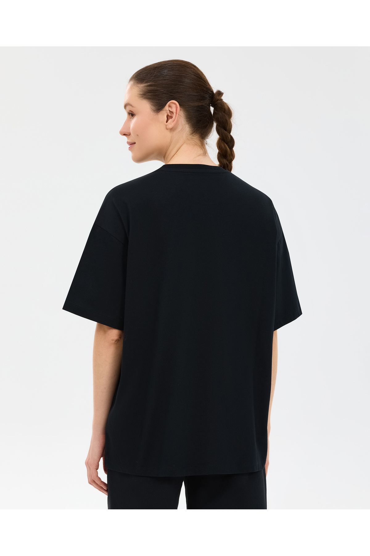 SKECHERS W Oversize Fit Graphic T-Shirt Kadın Siyah Tshirt S2610050-3817 görsel 3
