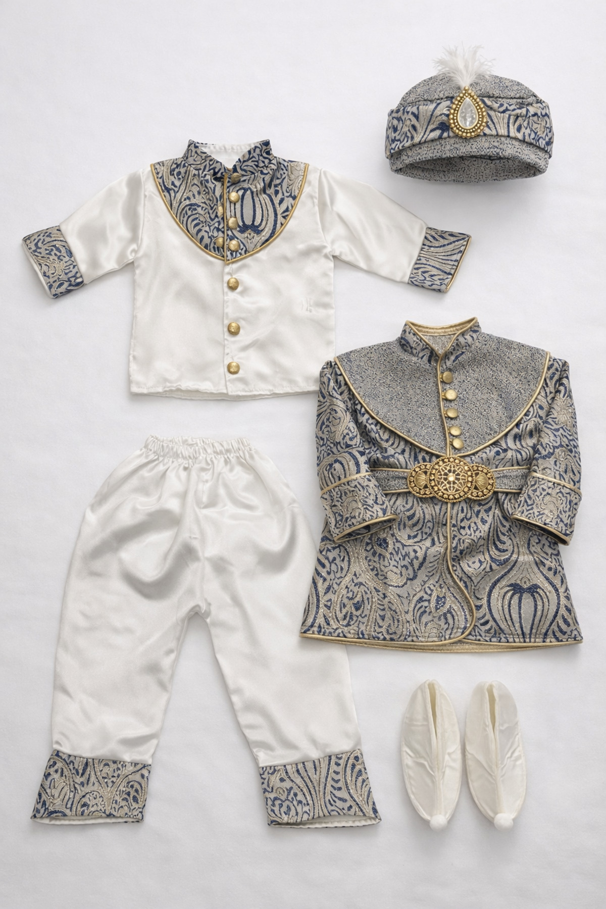 My Babies Label Erkek Bebek 5 Parça Kaftanlı Şehzade Takımı Mevlütlük fotoğrafı 4 (önizleme)