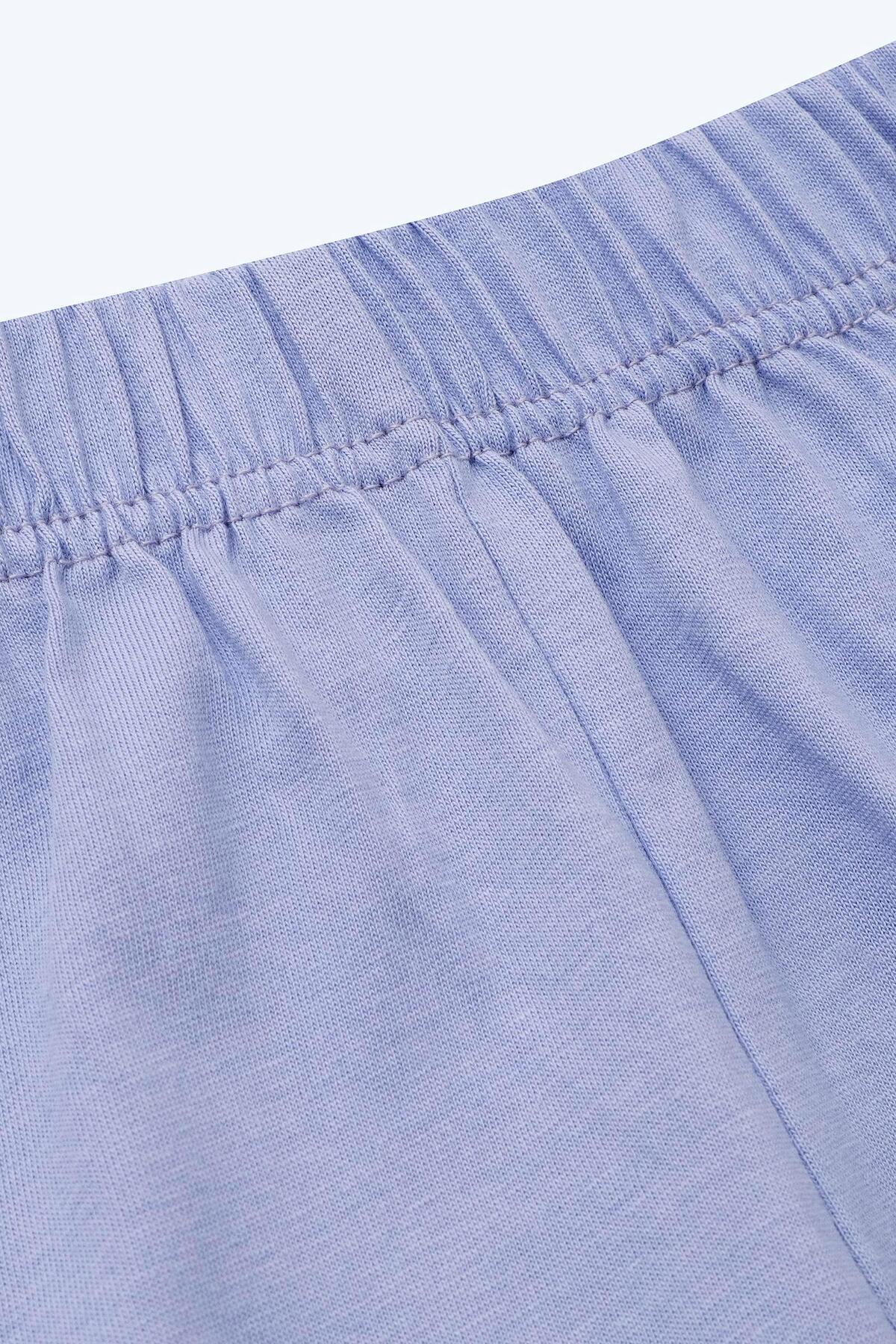 Brix Kız Çocuk Kısa Kollu %100 Pamuk Pijama Takımı 7816 Yeşil Renk fotoğrafı 6 (önizleme)