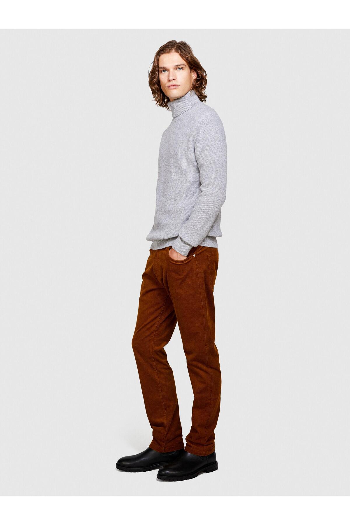 5 Cepli Regular Fit Kadife Pantolon Erkek Kahverengi T-Shirt - 323A432XSE01Q — قهوه‌ای — تصویر 3 از 8
