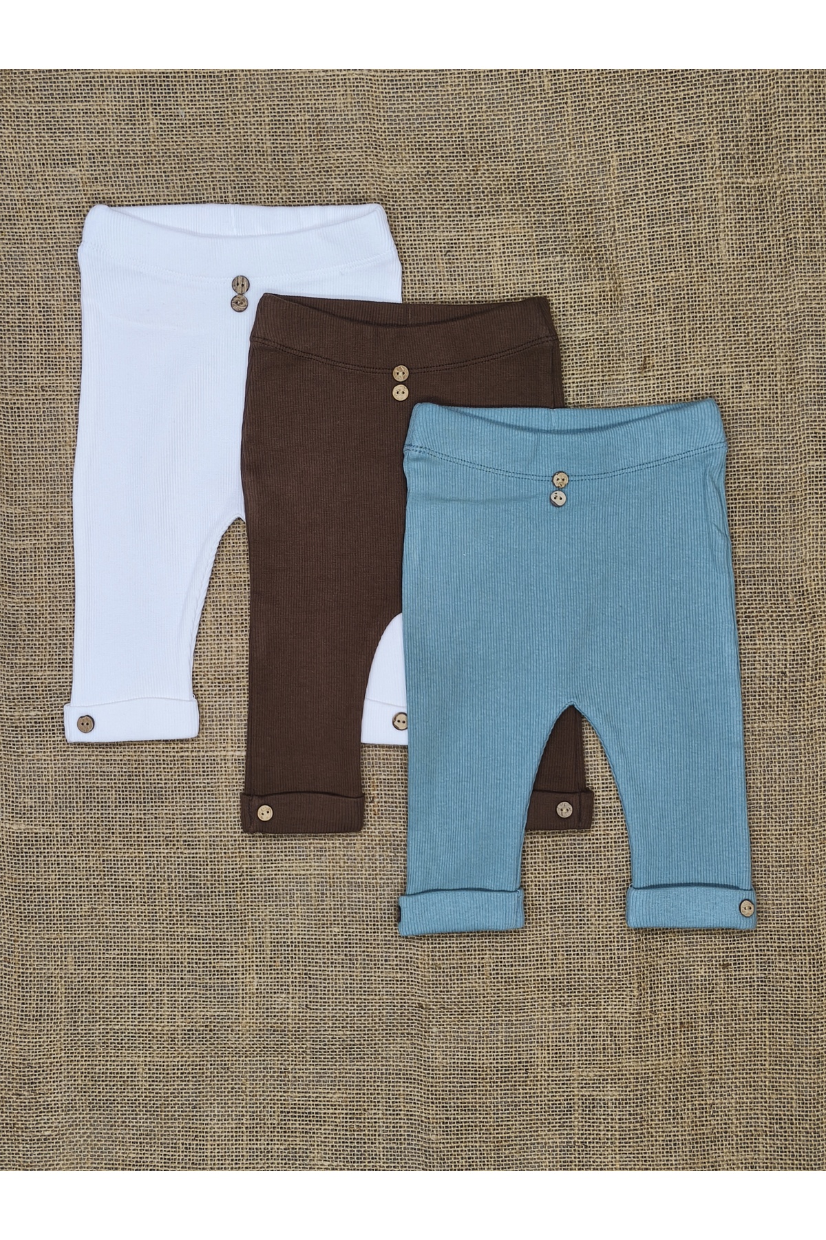 vieso 3lü Bebek Kaşkorse Tayt %100 Pamuk fotoğrafı 7 (önizleme)