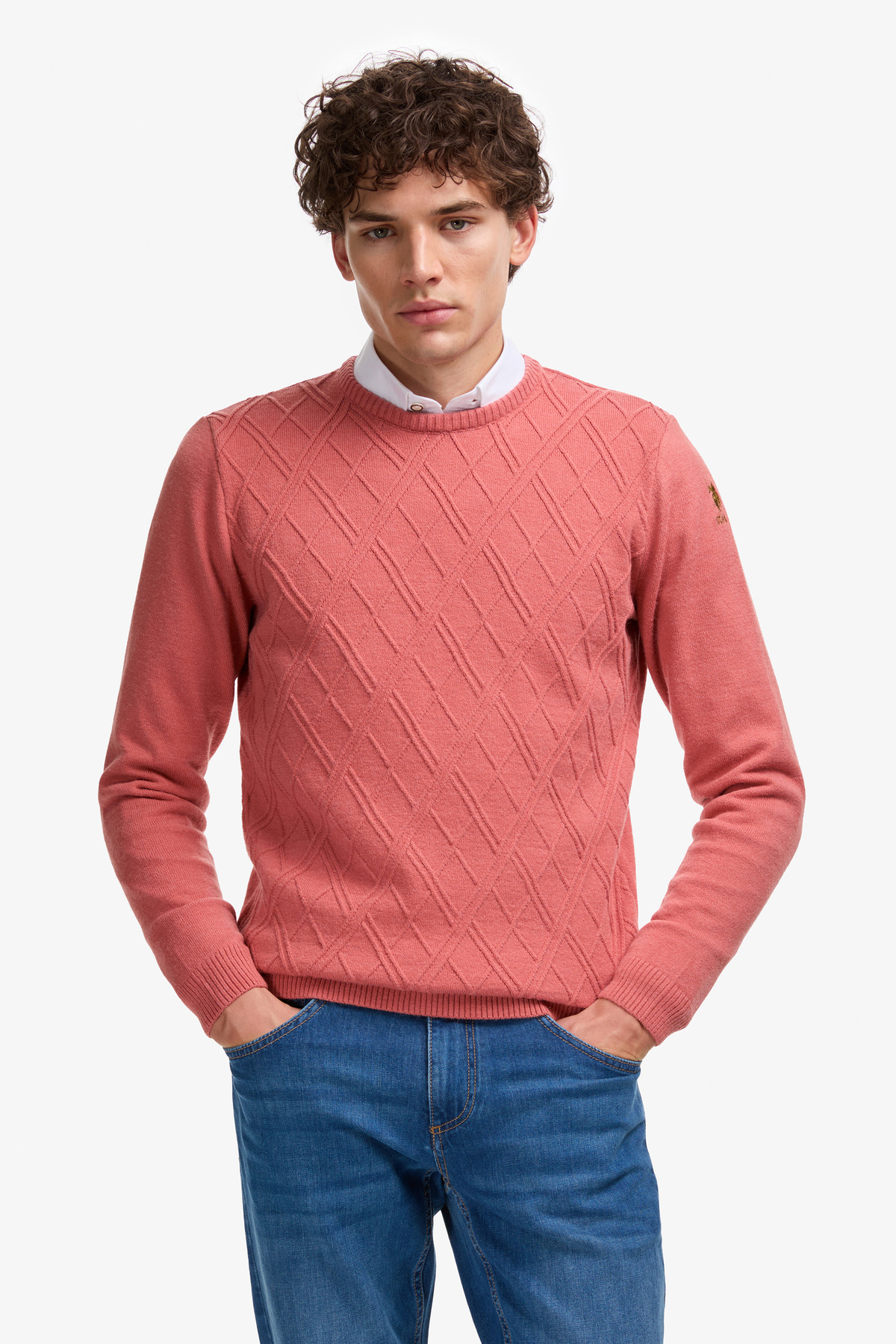پلیور و بافتمردانهU.S. Polo Assn.صورتی
