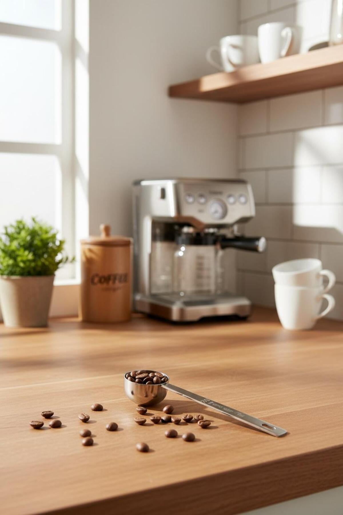 10 ml Ölçü Kaşığı | Çelik Ölçek Kaşığı Kahve ve Mutfak İçin