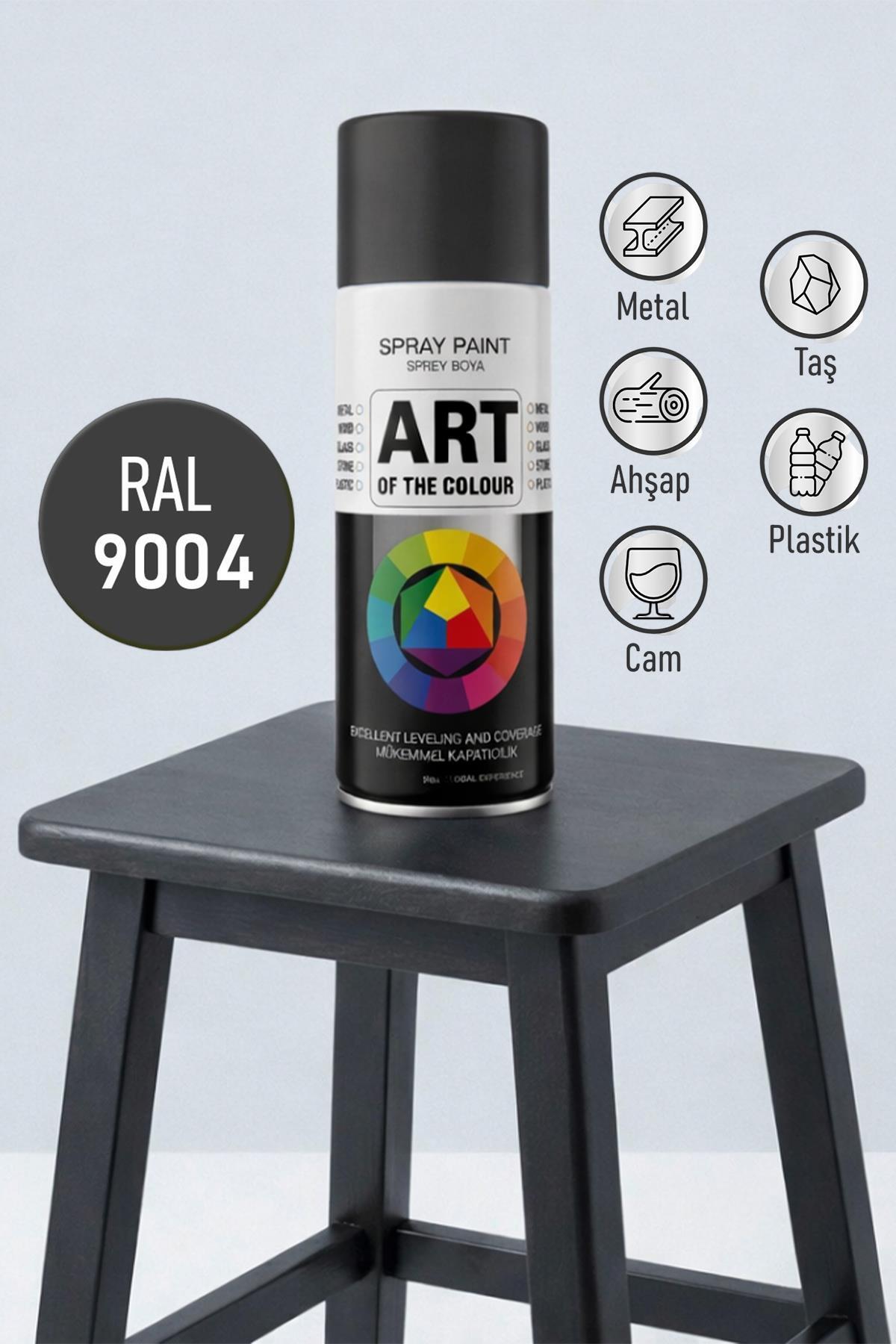 NZB Mat Siyah Prof. Sprey Boya Metal Ahşap Taş Plastik ve Cam