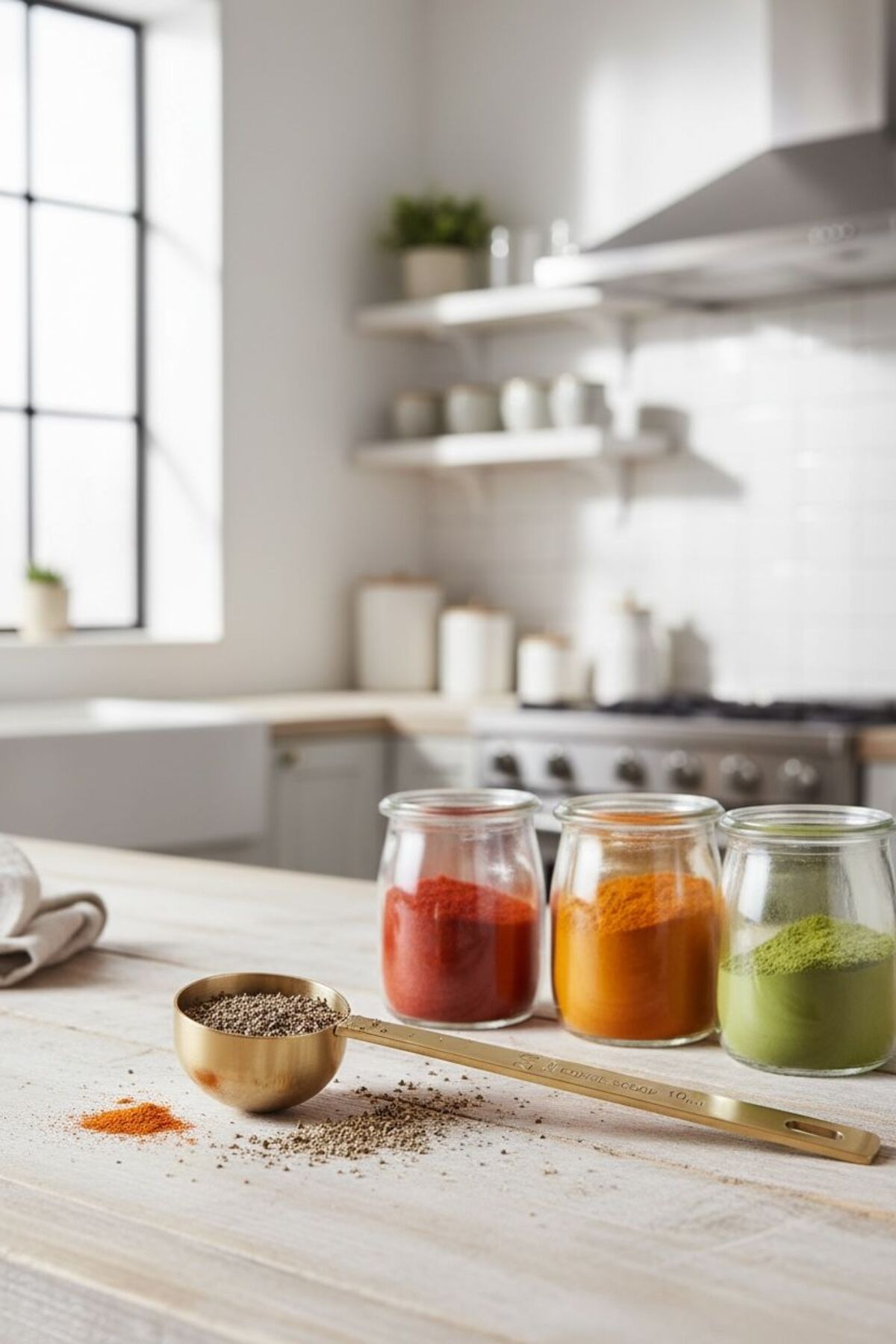 10 ml Gold Ölçü Kaşığı | Çelik Kahve ve Baharat Ölçek Kaşığı