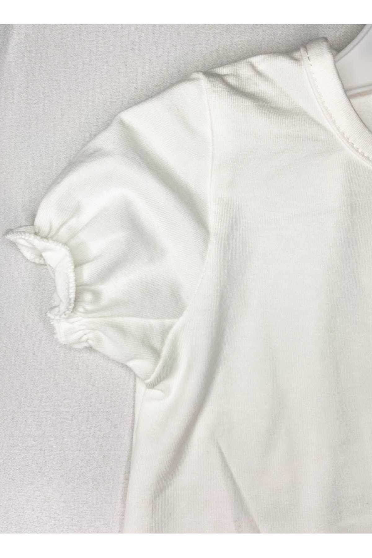 ASLİN STORE Papatya İşleme Detaylı Kız Bebek Salopet Elbiseli 2 li Takım fotoğrafı 5 (önizleme)