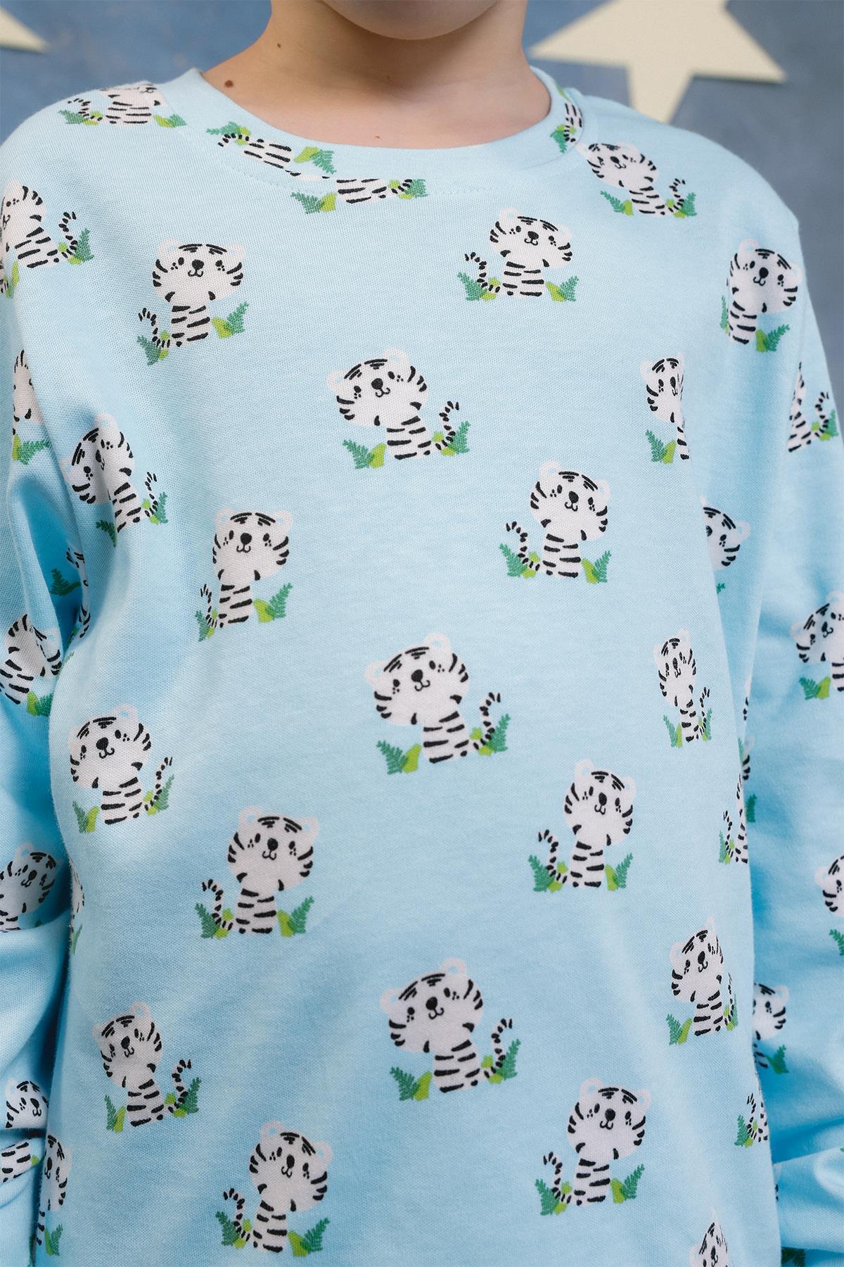 Perendi Erkek Çocuk %100 Pamuk Pijama Takımı fotoğrafı 4 (önizleme)