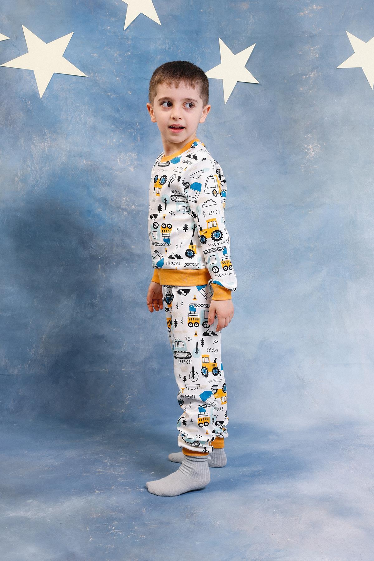 Perendi Erkek Çocuk %100 Pamuk Pijama Takımı fotoğrafı 6 (önizleme)