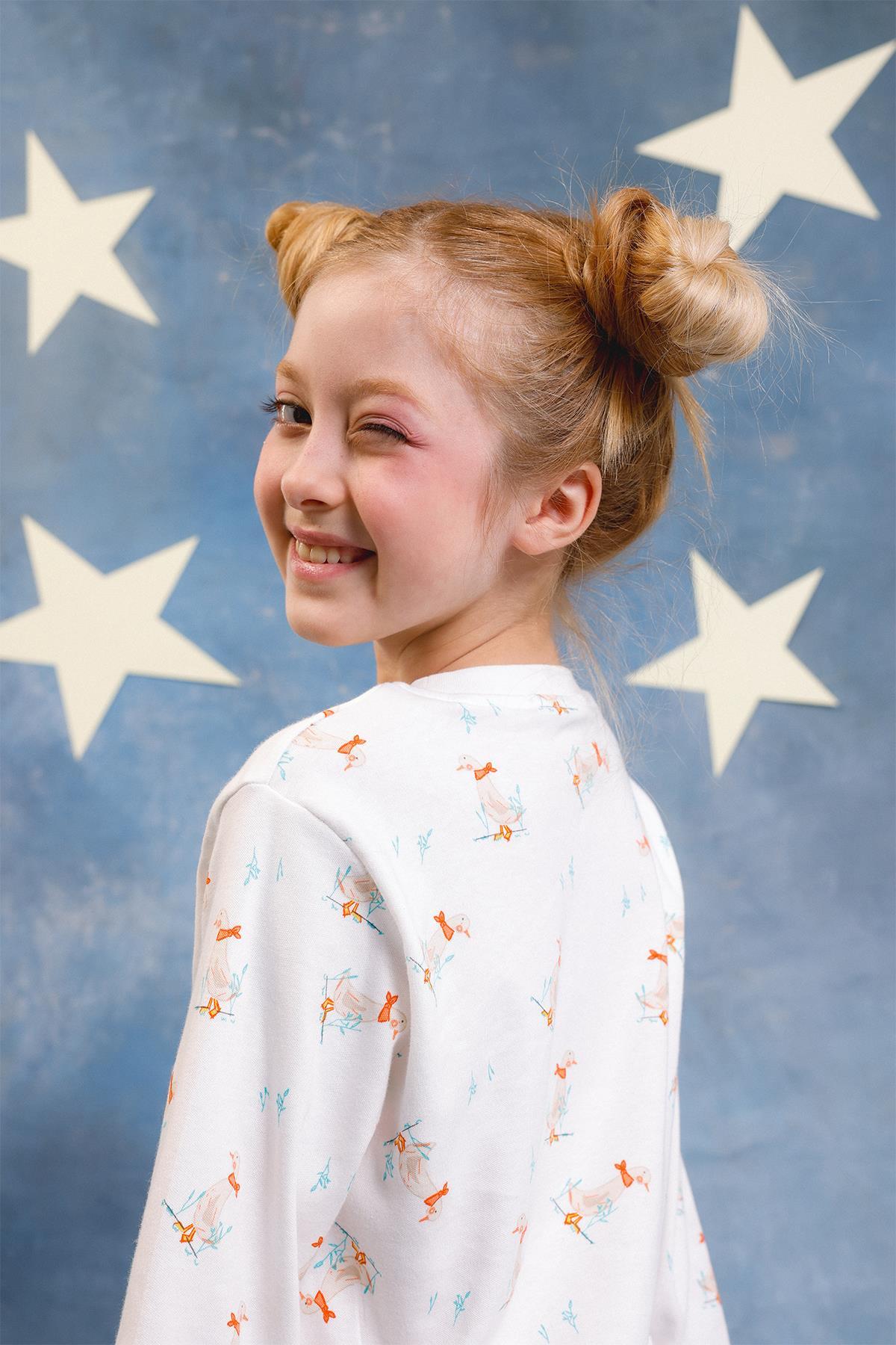 Perendi Kız Çocuk %100 Pamuk Pijama Takımı fotoğrafı 6 (önizleme)