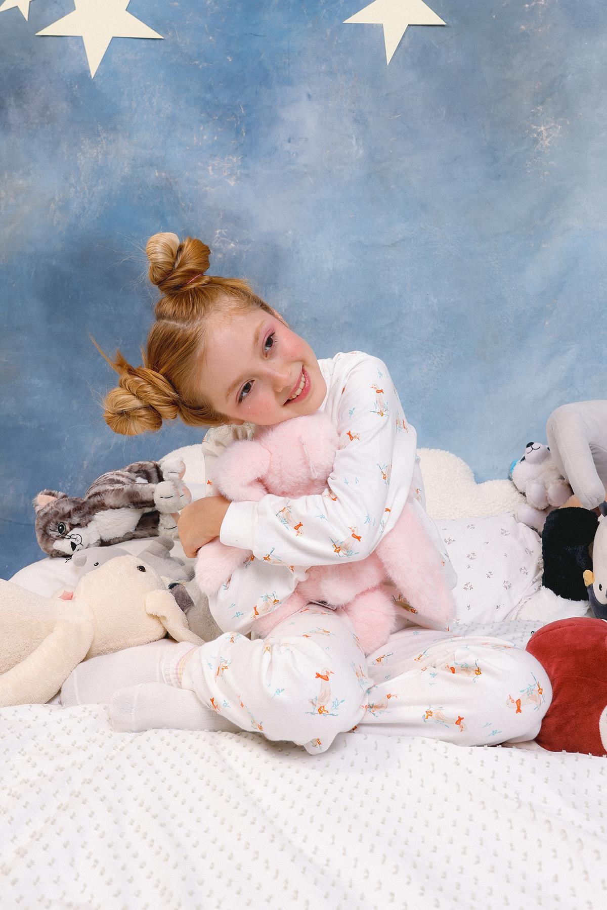 Perendi Kız Çocuk %100 Pamuk Pijama Takımı fotoğrafı 5 (önizleme)