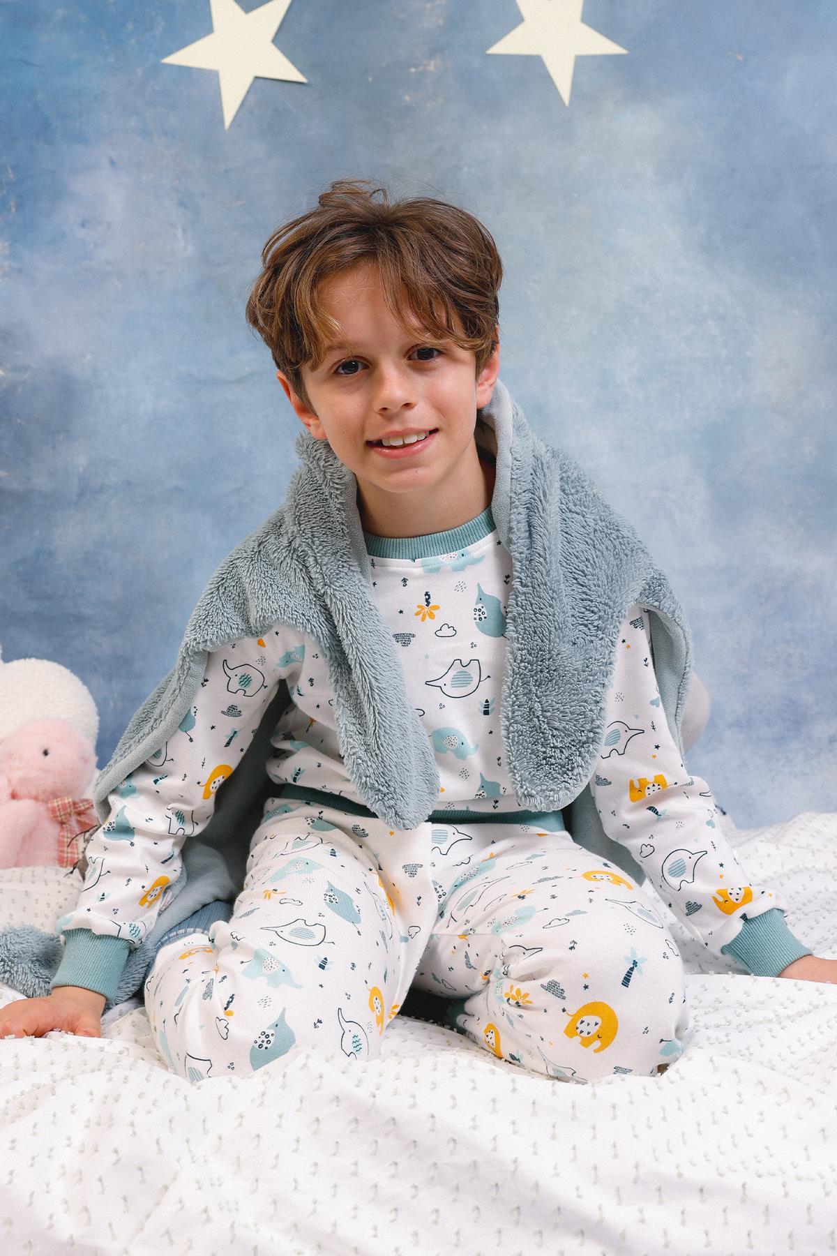 Perendi Erkek Çocuk %100 Pamuk Pijama Takımı fotoğrafı 4 (önizleme)