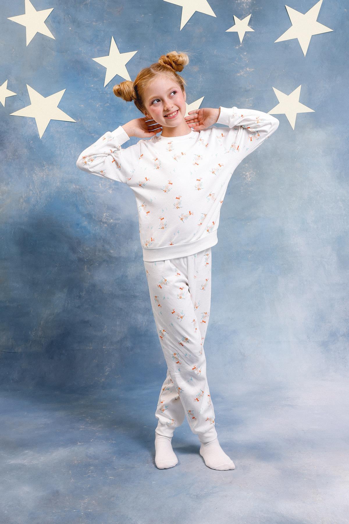 Perendi Kız Çocuk %100 Pamuk Pijama Takımı fotoğrafı 7 (önizleme)