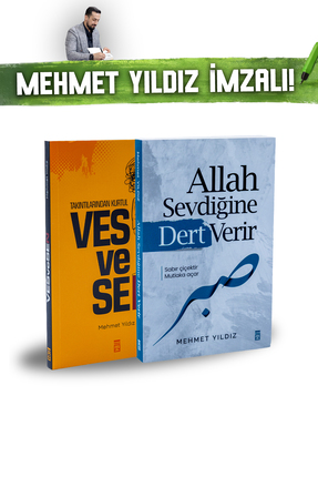 mybedesten Mehmet Yıldız Vesvesen + Allah Sevdiğine Dert Verir 2 Kitap İmzalı