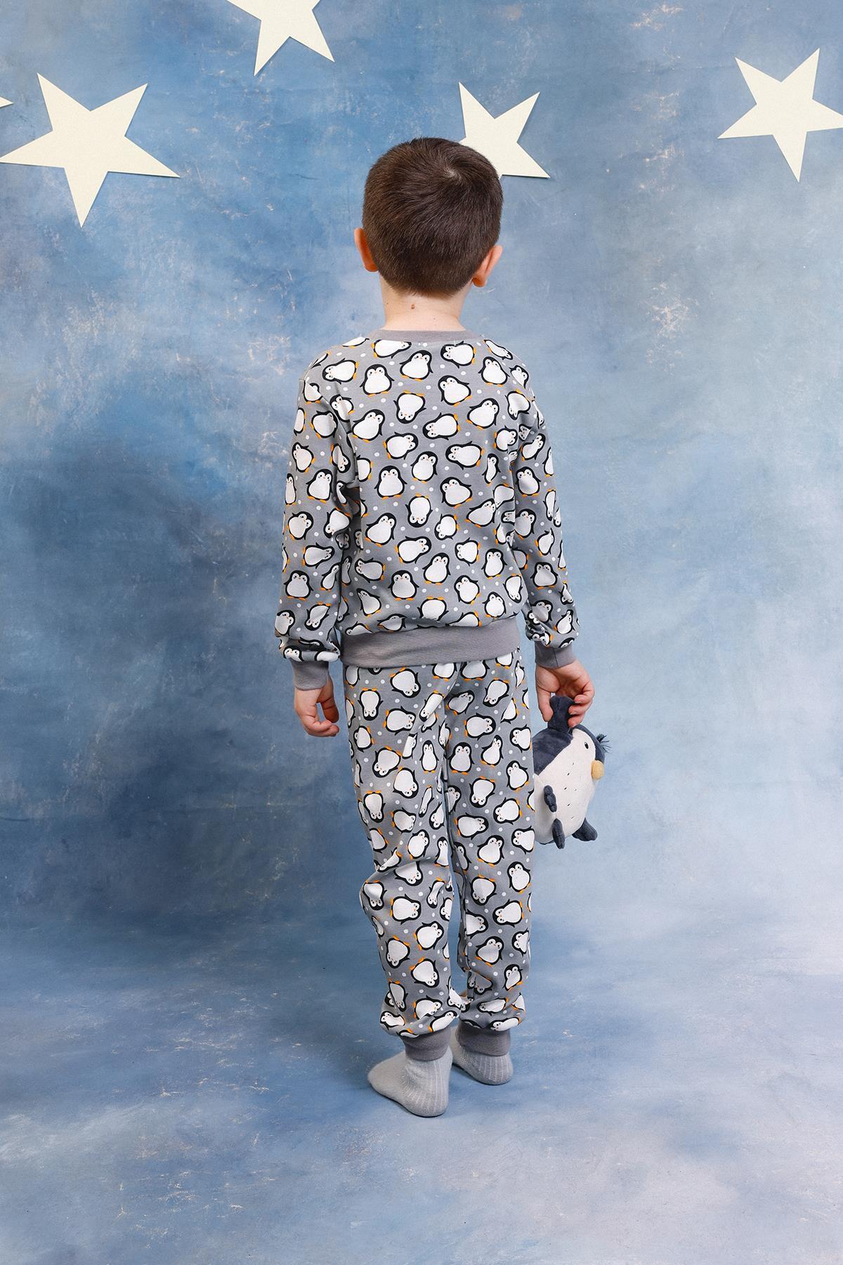 Perendi Erkek Çocuk %100 Pamuk Pijama Takımı fotoğrafı 3 (önizleme)