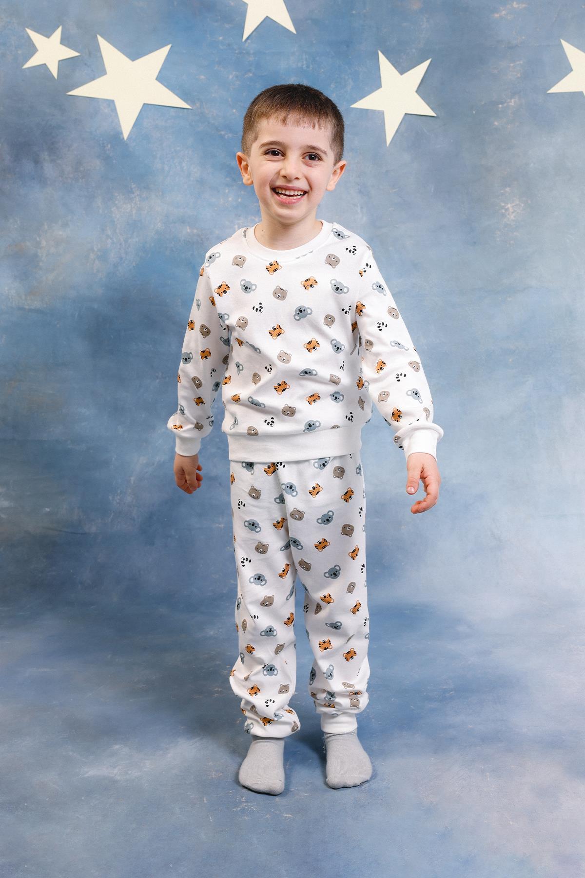 Perendi Erkek Çocuk %100 Pamuk Pijama Takımı fotoğrafı 6 (önizleme)