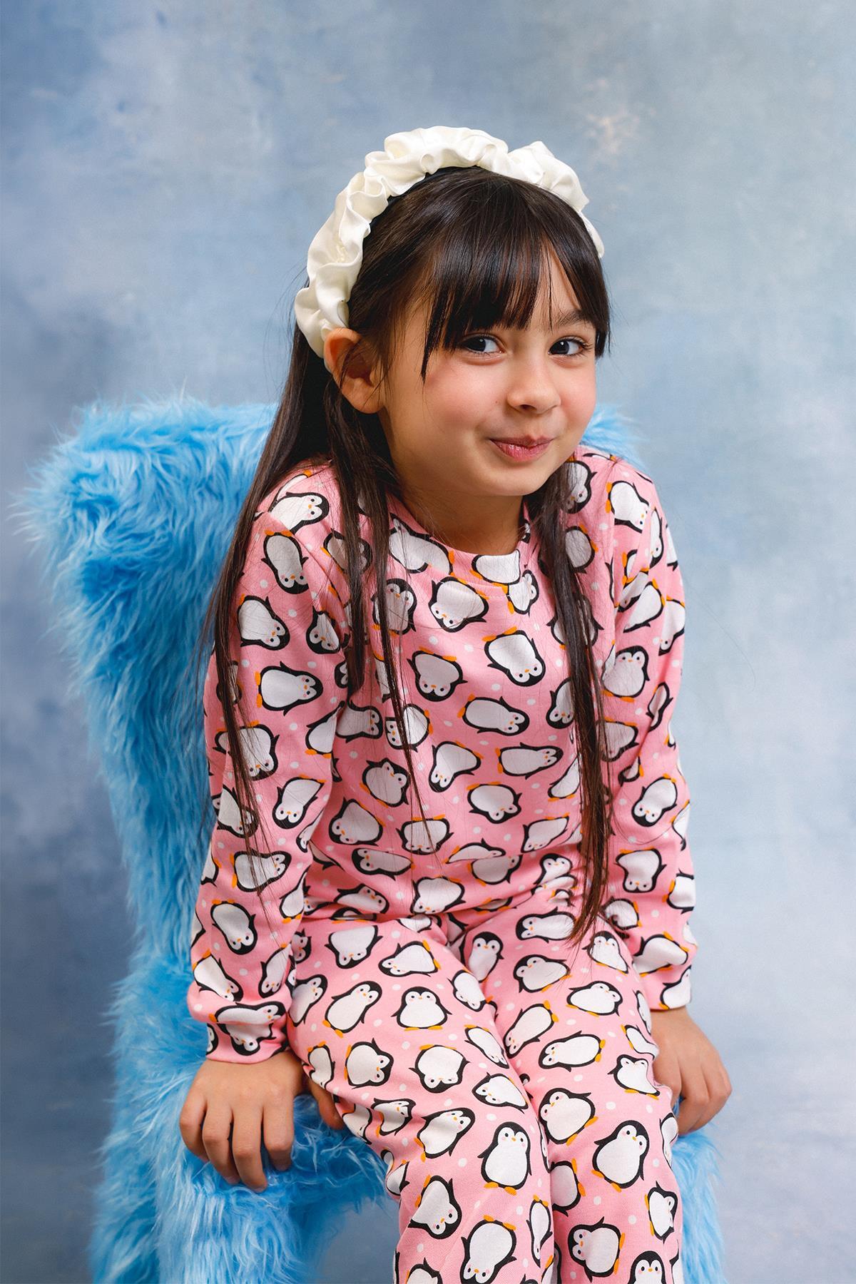 Perendi Kız Çocuk %100 Pamuk Pijama Takımı fotoğrafı 5 (önizleme)