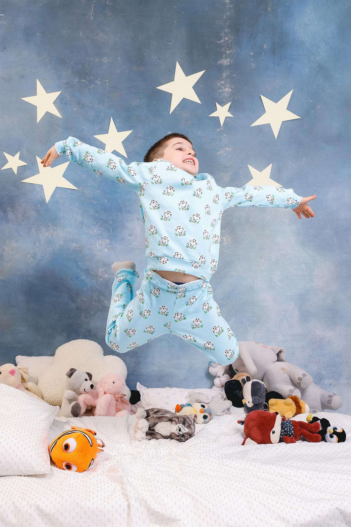 Perendi Erkek Çocuk %100 Pamuk Pijama Takımı fotoğrafı 7 (önizleme)