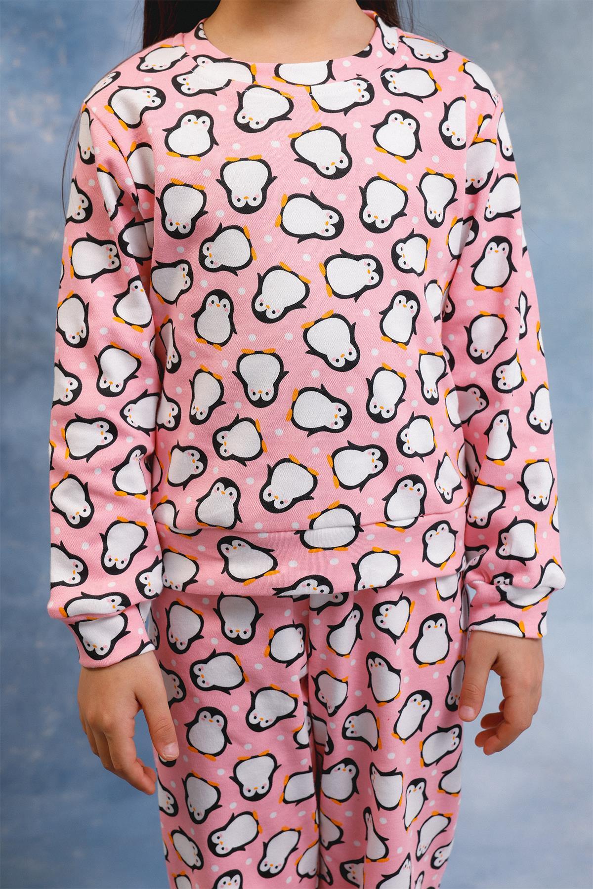 Perendi Kız Çocuk %100 Pamuk Pijama Takımı fotoğrafı 4 (önizleme)