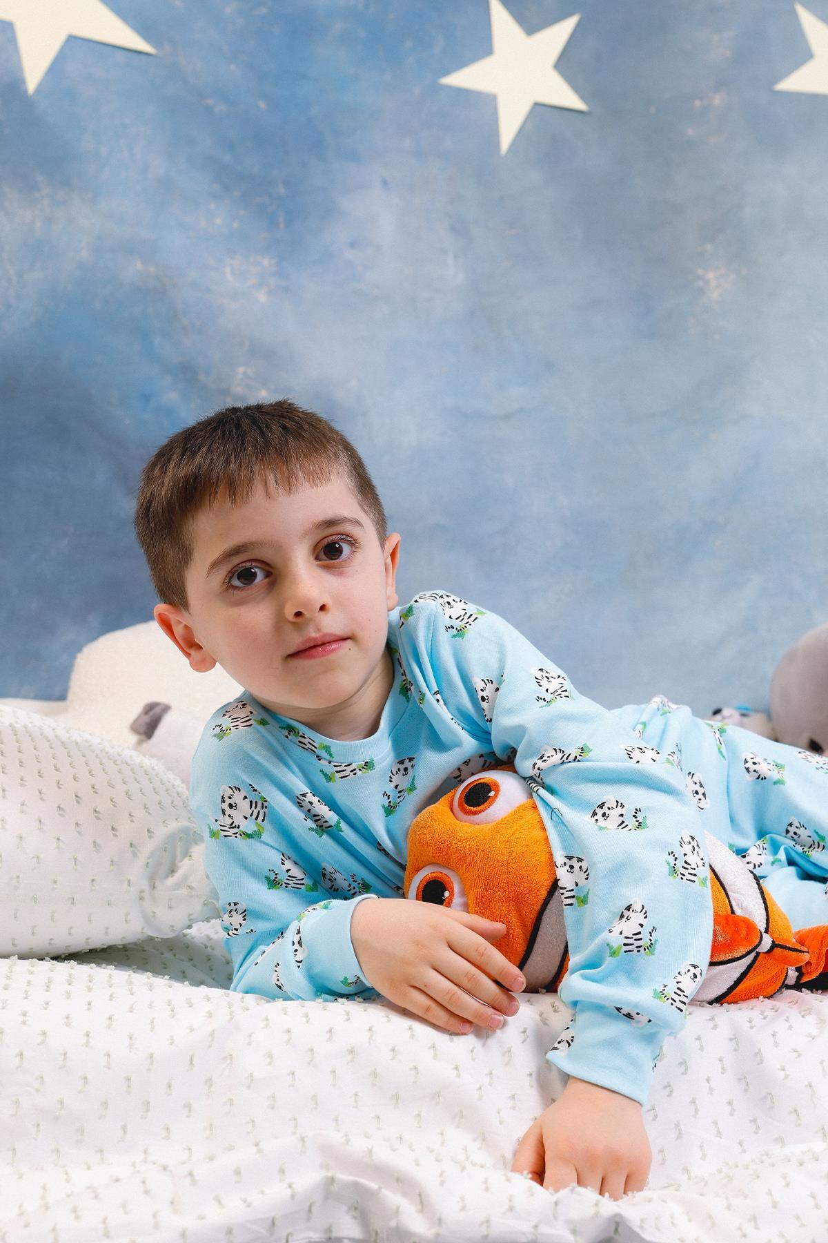 Perendi Erkek Çocuk %100 Pamuk Pijama Takımı fotoğrafı 6 (önizleme)