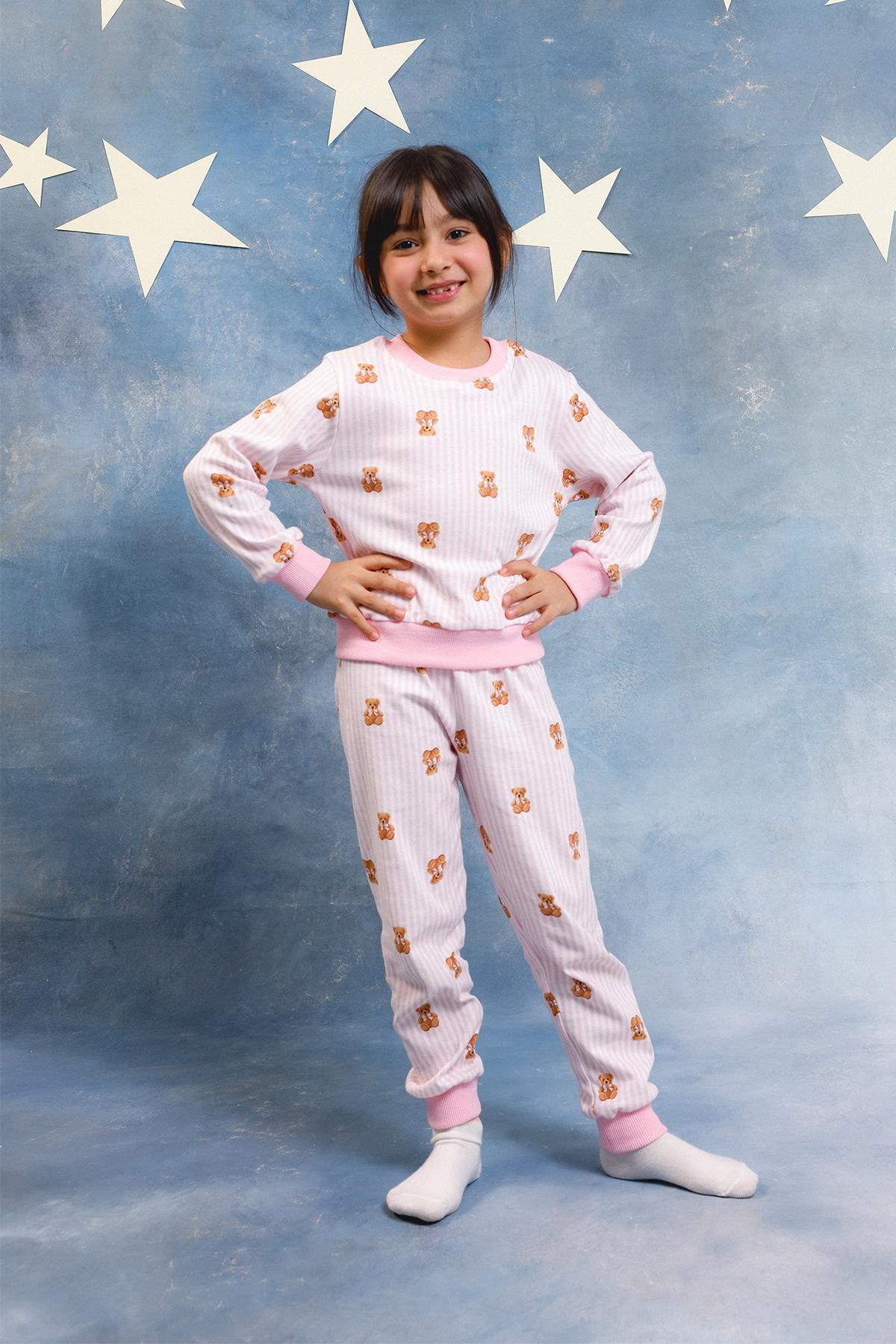 Perendi Kız Çocuk %100 Pamuk Pijama Takımı fotoğrafı 6 (önizleme)