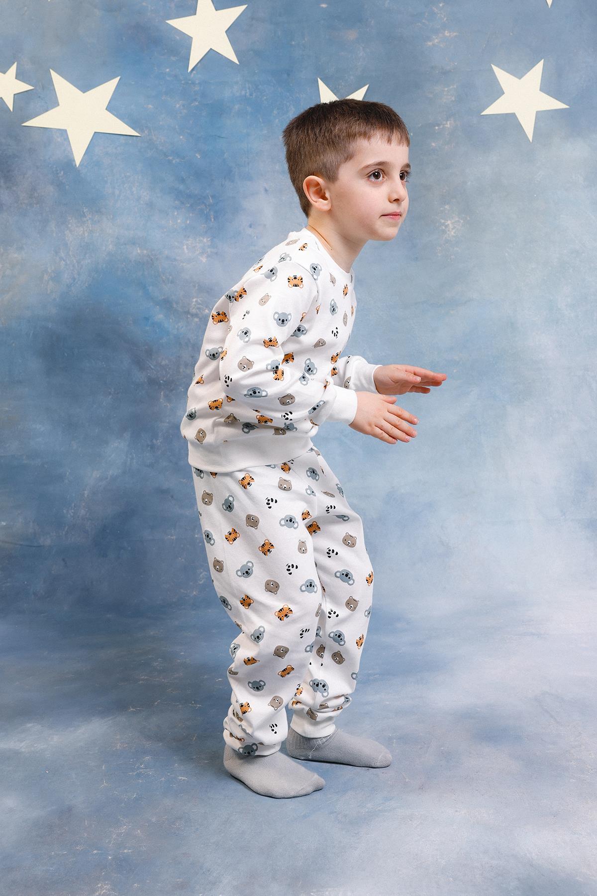 Perendi Erkek Çocuk %100 Pamuk Pijama Takımı fotoğrafı 2 (önizleme)