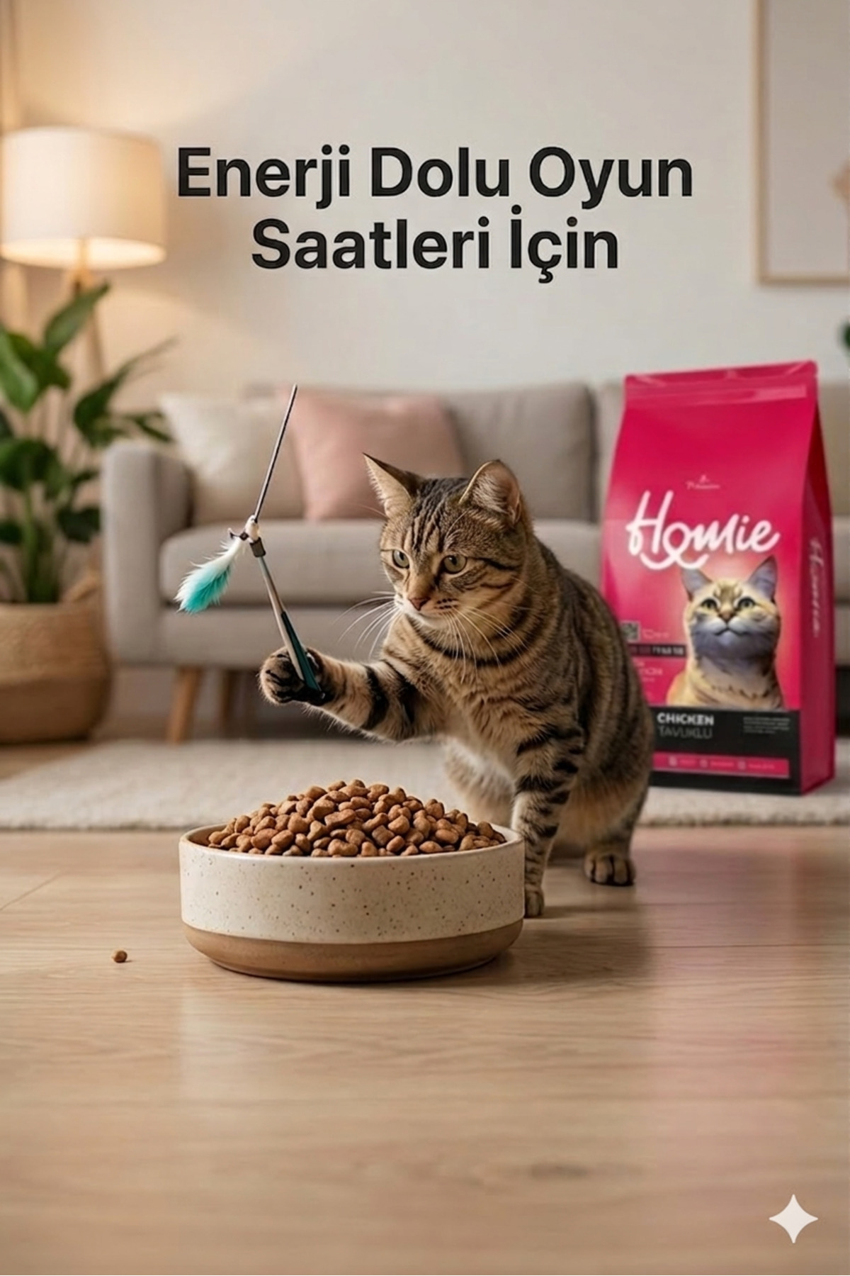 غذای گربه بزرگسال با طعم مرغ ۱۵ کیلوگرم